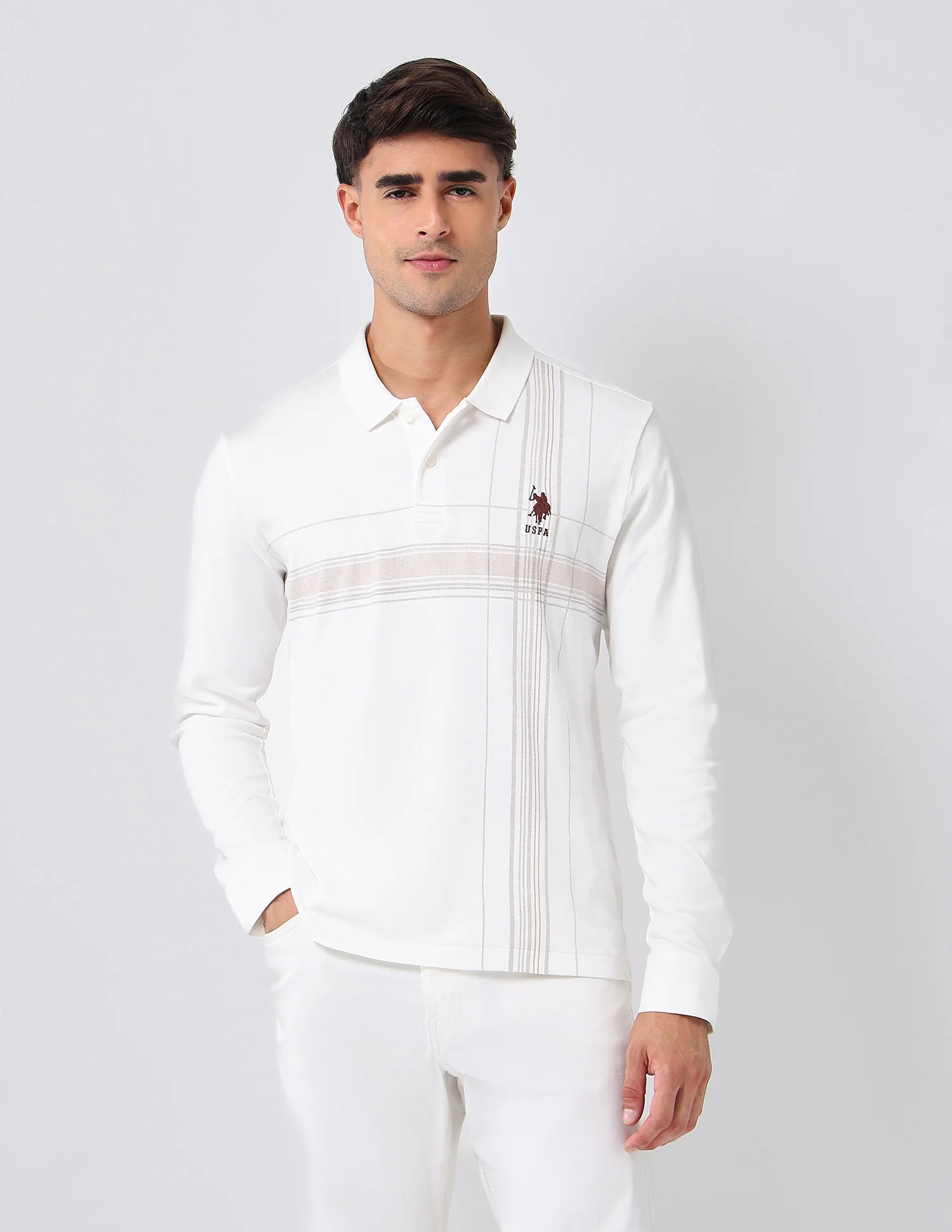 Checked Regular Fit Polo Shirt - Image 6