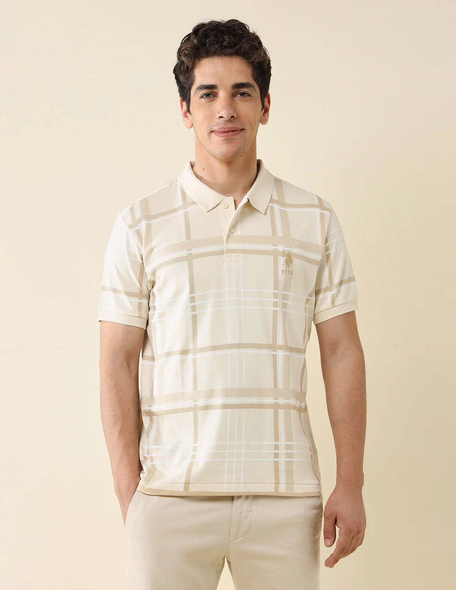 Checked Slim Fit Classic Polo Shirt - Image 6
