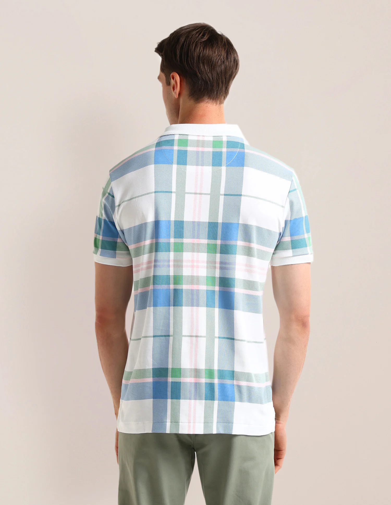 Checked Slim Fit Polo Shirt - Image 5
