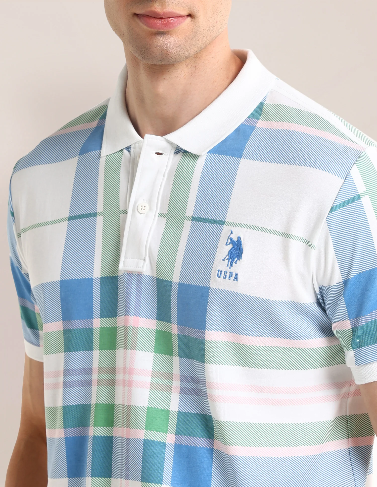 Checked Slim Fit Polo Shirt - Image 7