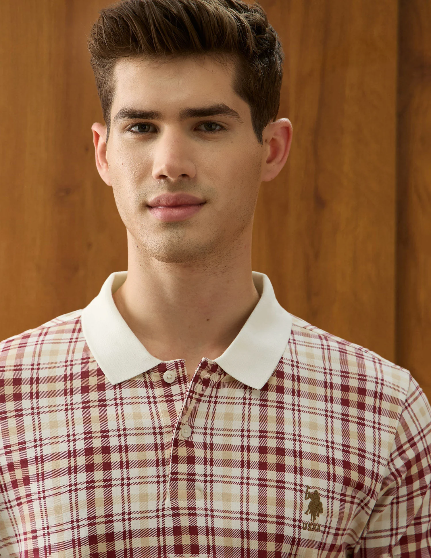 Checked Slim Fit Polo Shirt - Image 7