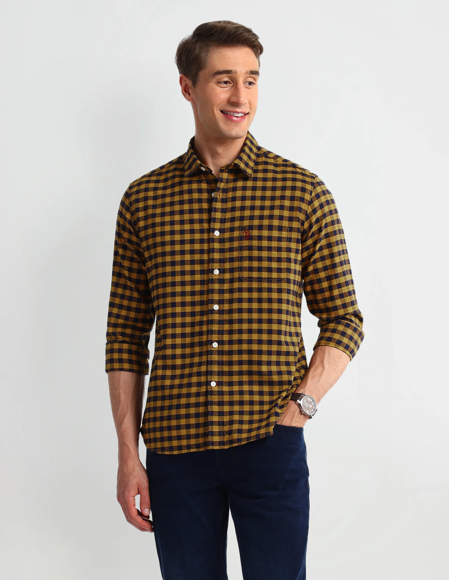 Buffalo Checked Slim Fit Shirt