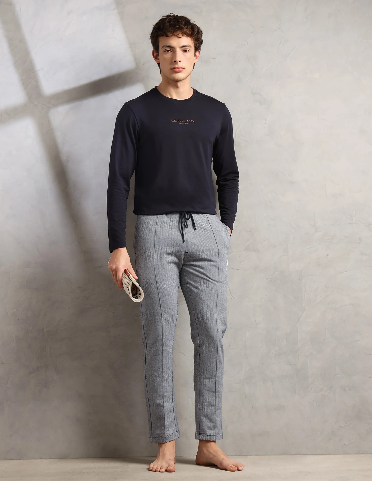 Chevron Cotton Stretch PR003 Lounge Pants - Pack Of 1 - Image 3