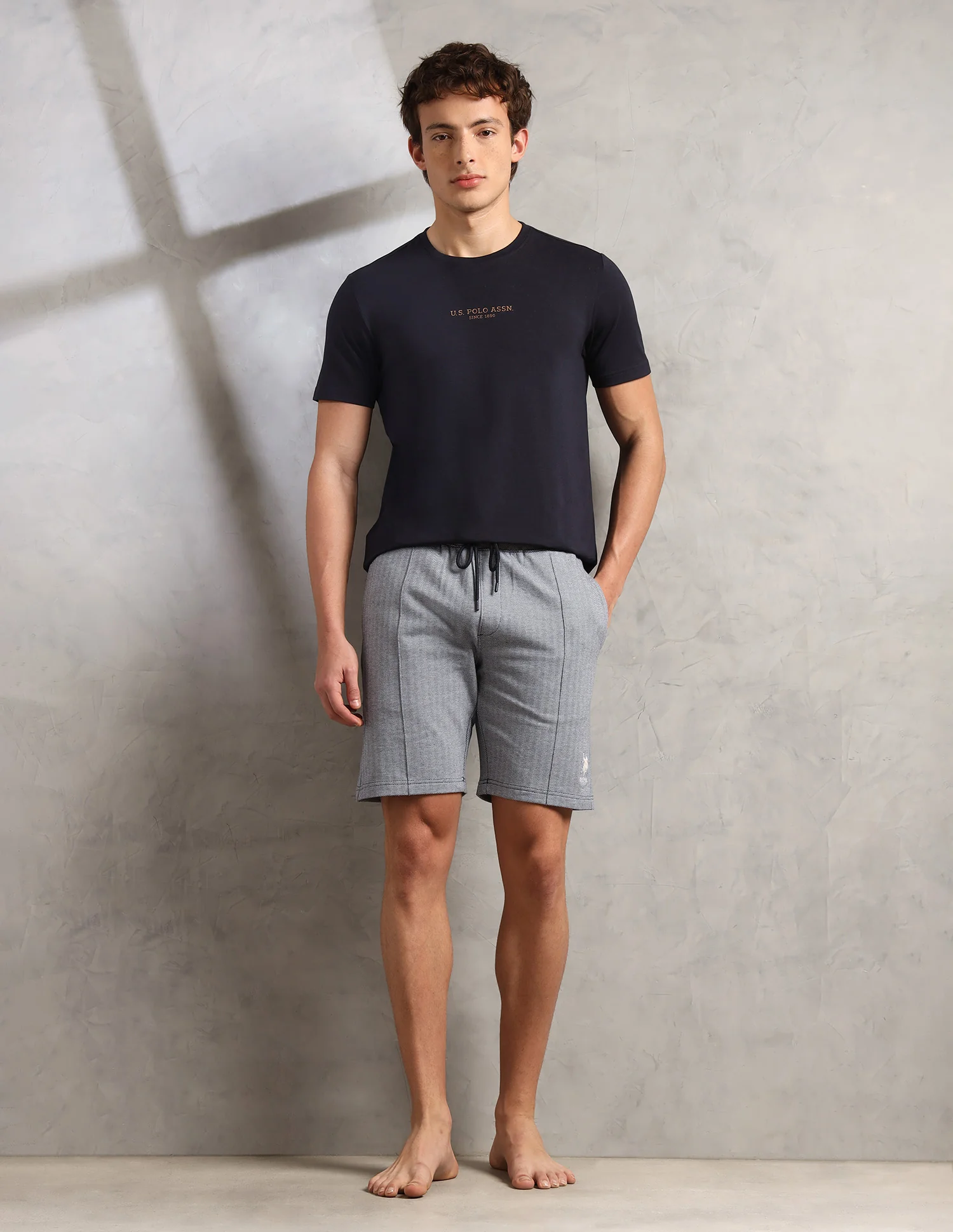 Chevron Slim Fit PS004-PL Lounge Shorts - Pack of 1 - Image 3