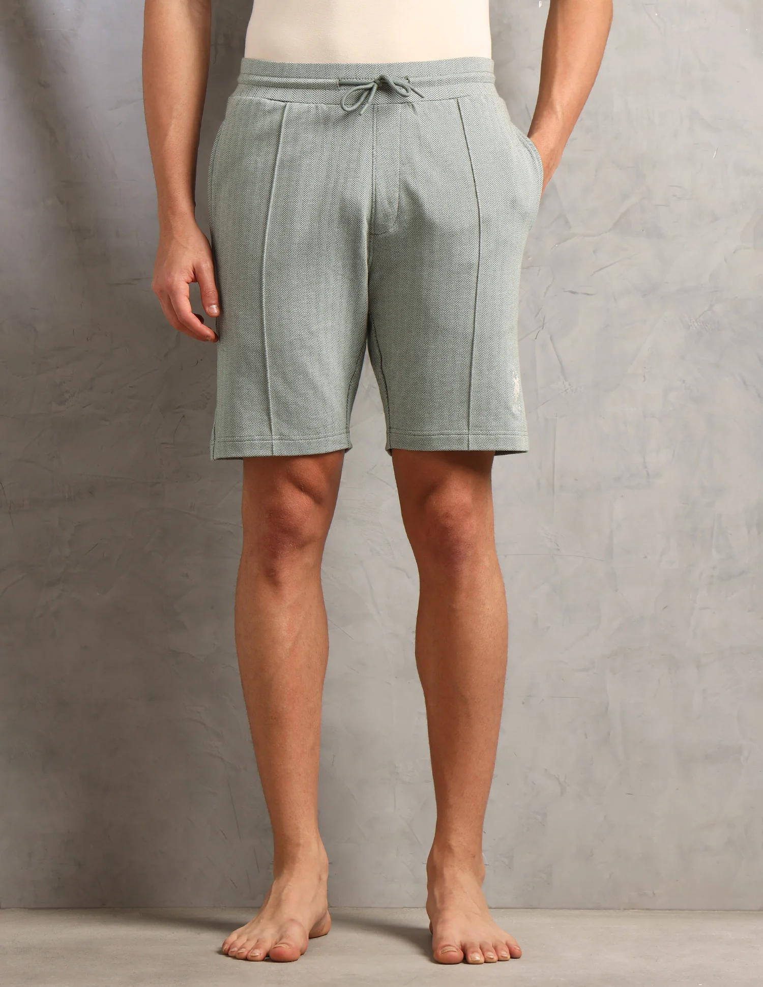 Chevron Slim Fit PS004-PL Lounge Shorts - Pack of 1 - Image 6