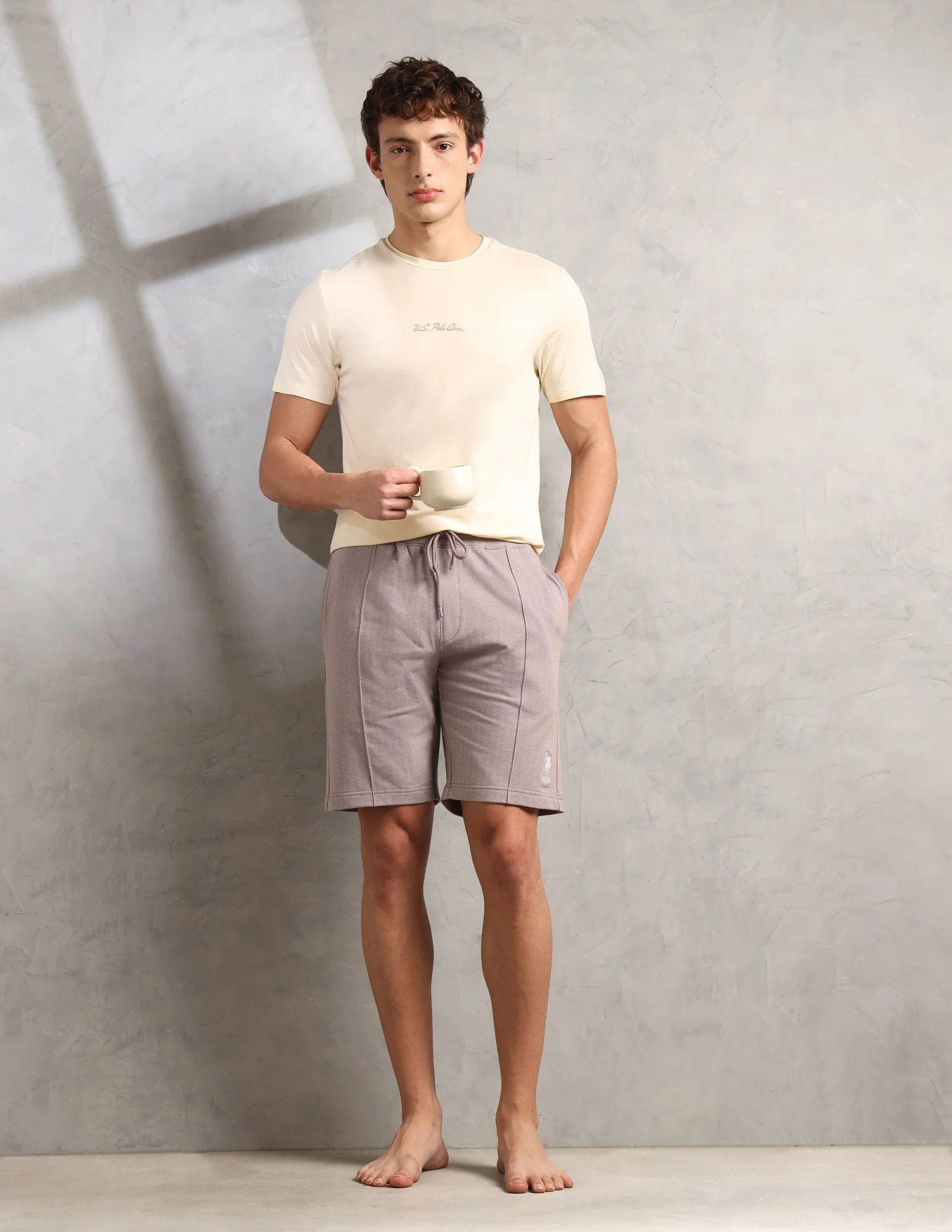Chevron Slim Fit PS004-PL Lounge Shorts - Pack of 1 - Image 3