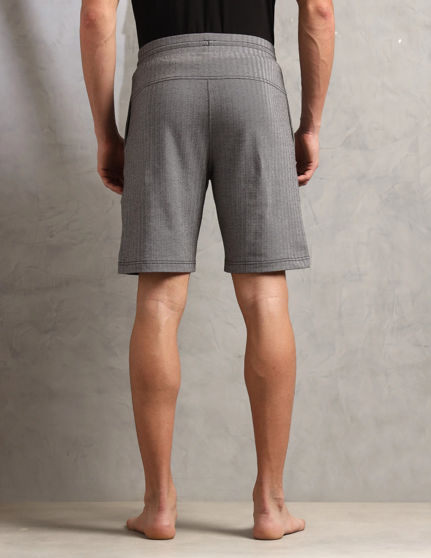 Chevron Slim Fit PS004-PL Lounge Shorts - Pack of 1 - Image 5