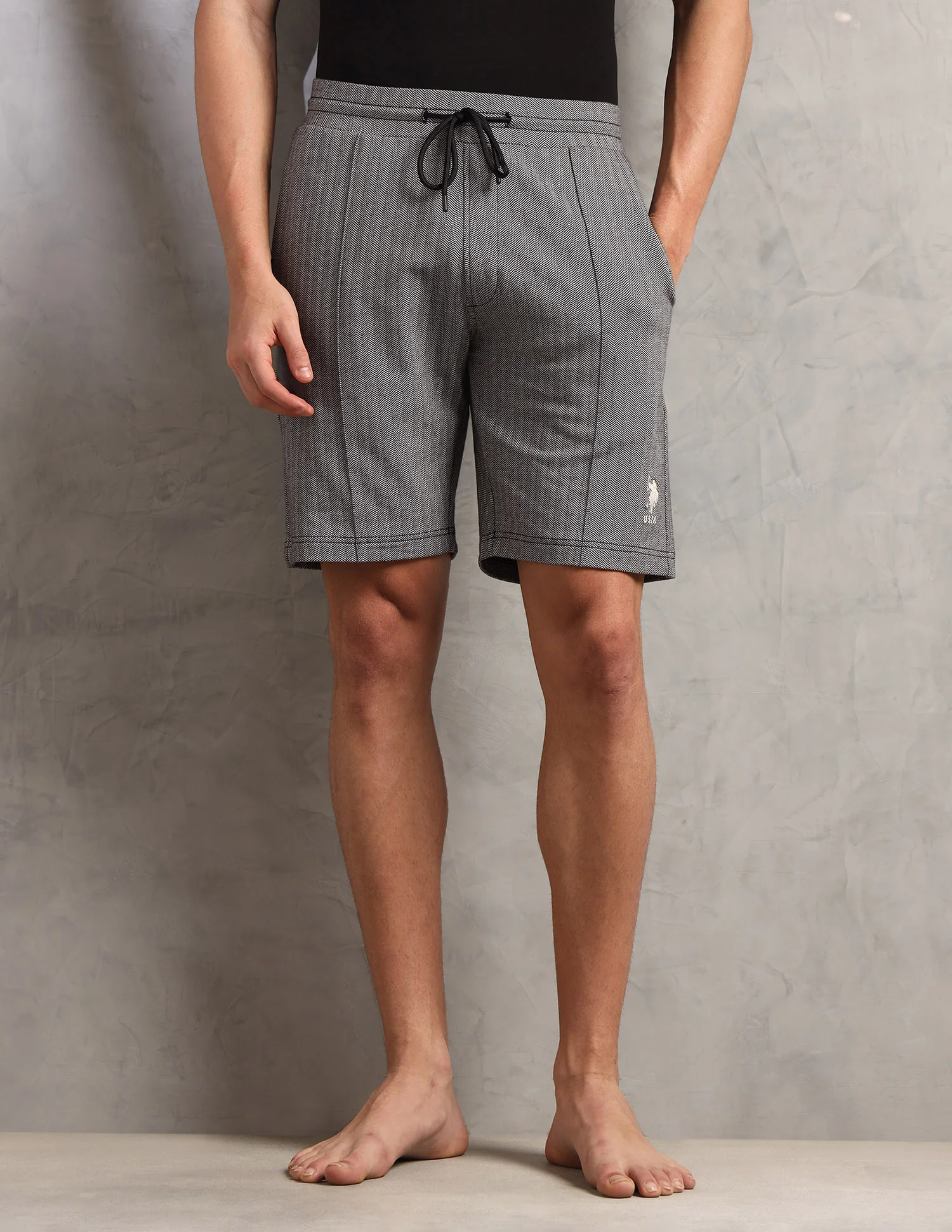 Chevron Slim Fit PS004-PL Lounge Shorts - Pack of 1 - Image 6