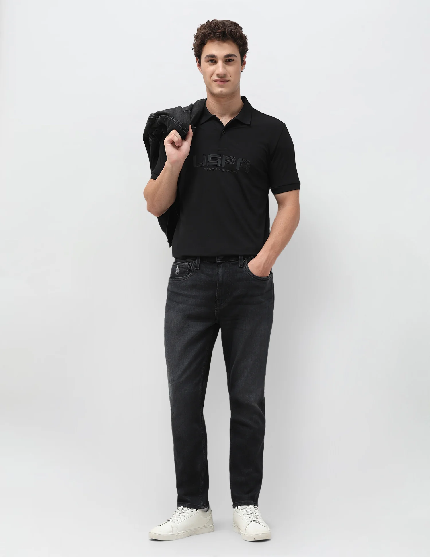 Cole Comfort Cropped Black Jeans - Image 3