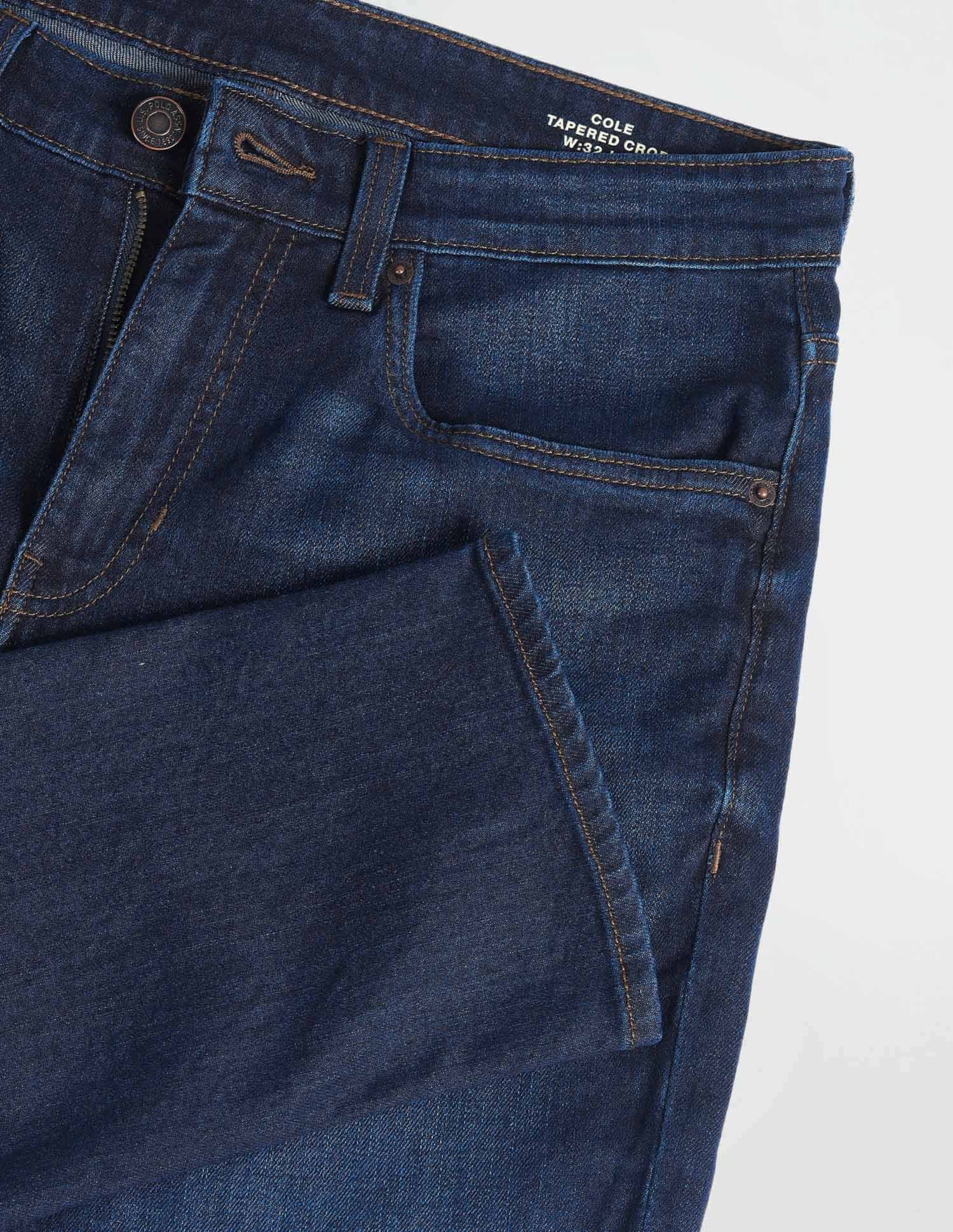 Cole Comfort Cropped Blue Jeans - Image 2