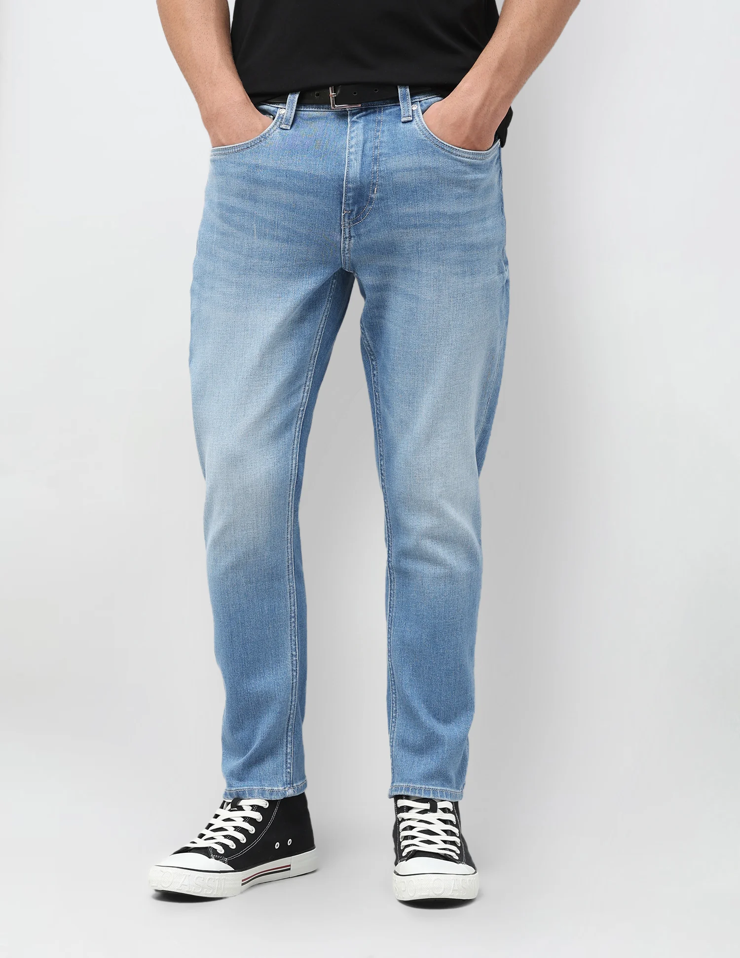 Cole Comfort Cropped Blue Jeans