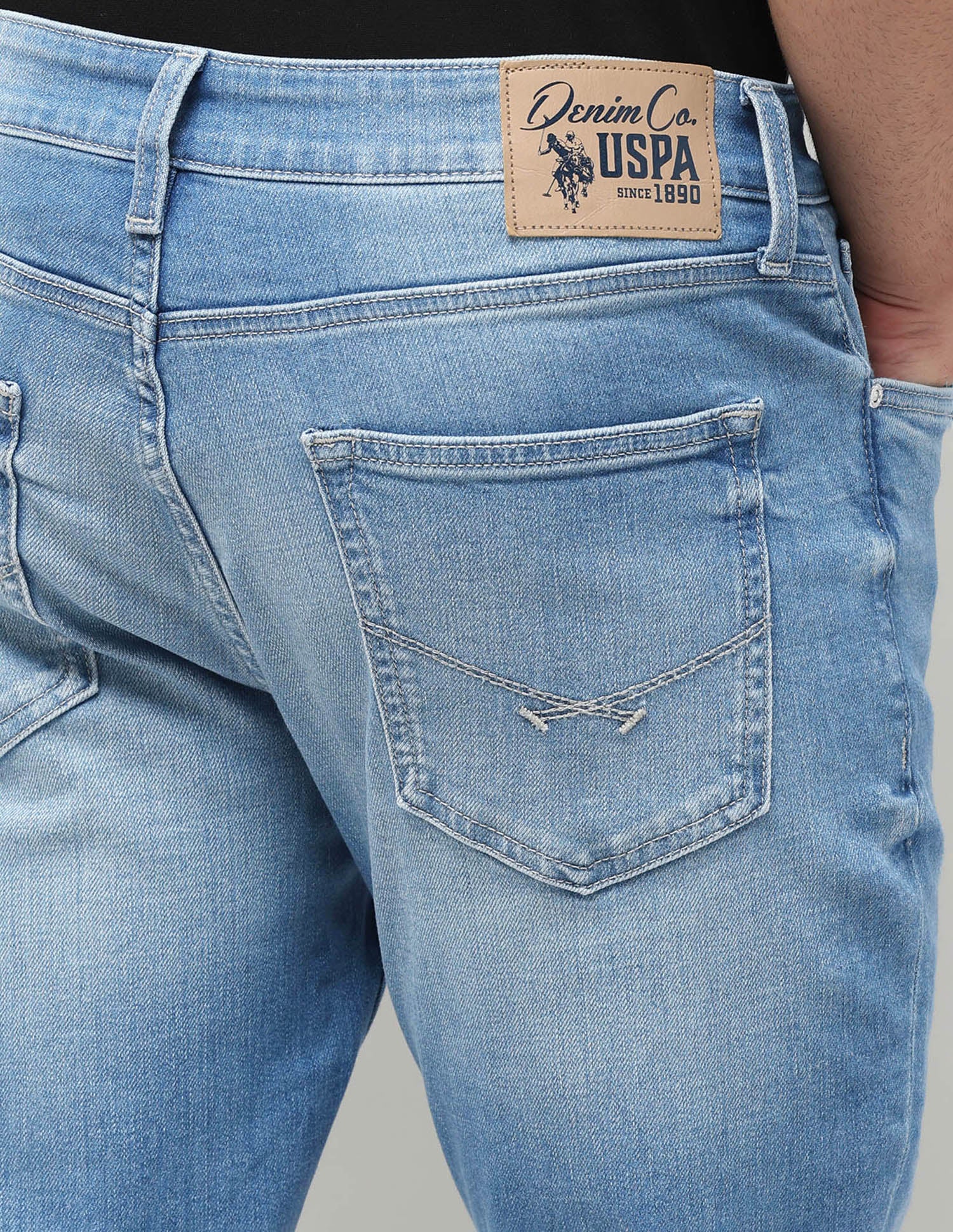 Cole Comfort Cropped Blue Jeans - Image 8