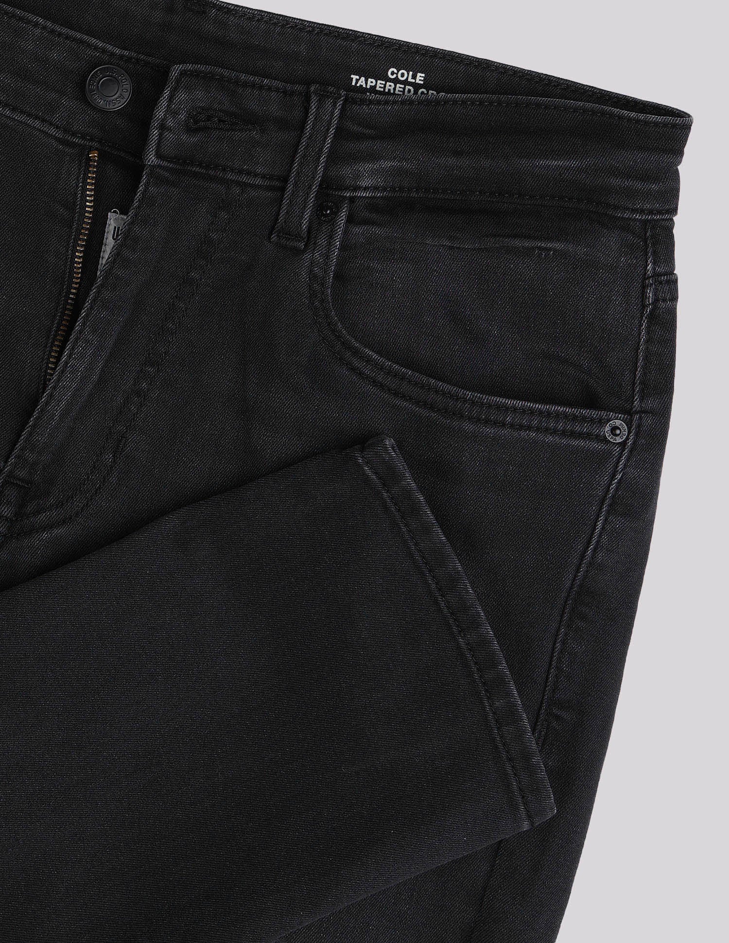 Cole Comfort Cropped Fit Black Jeans - Image 2