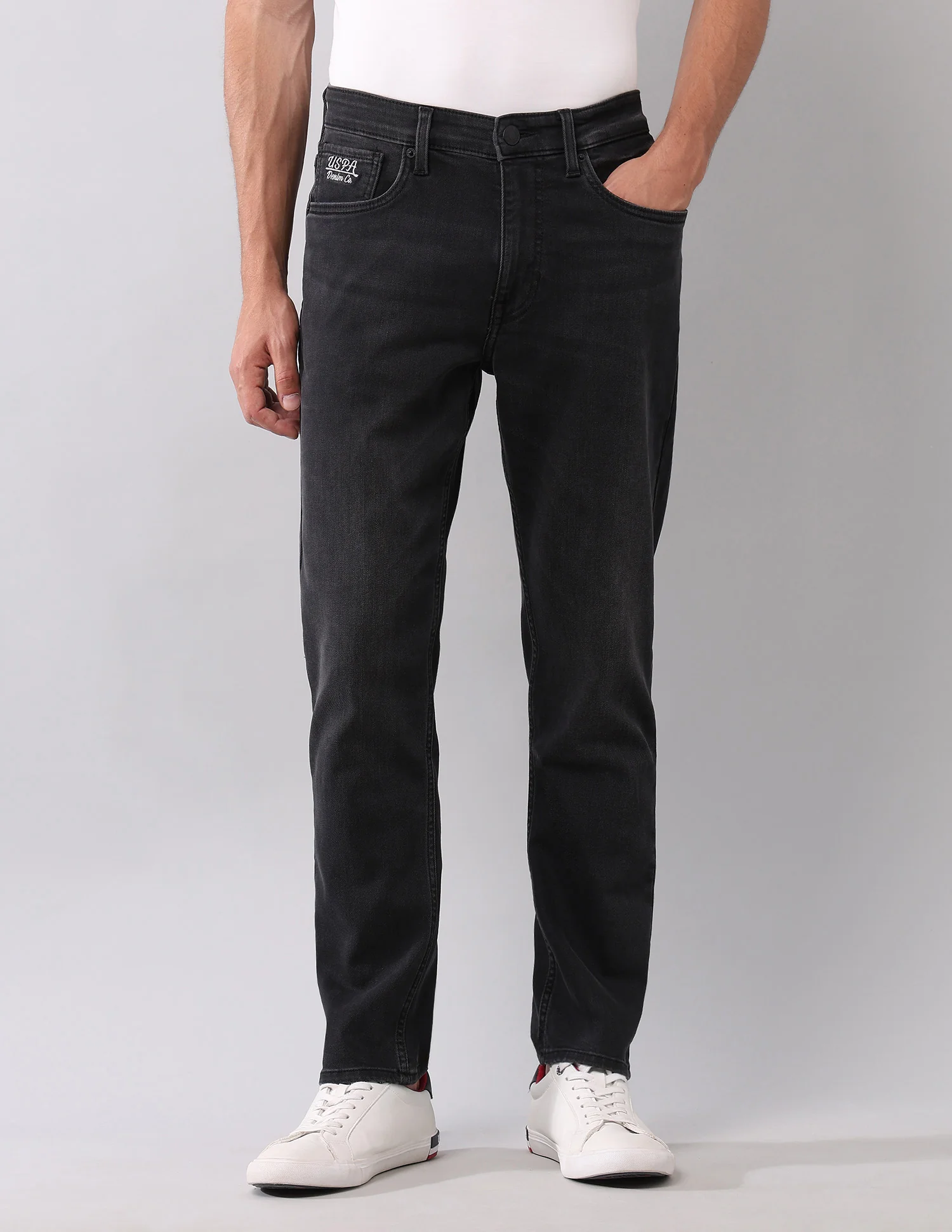 Cole Comfort Cropped Fit Black Jeans - Image 6