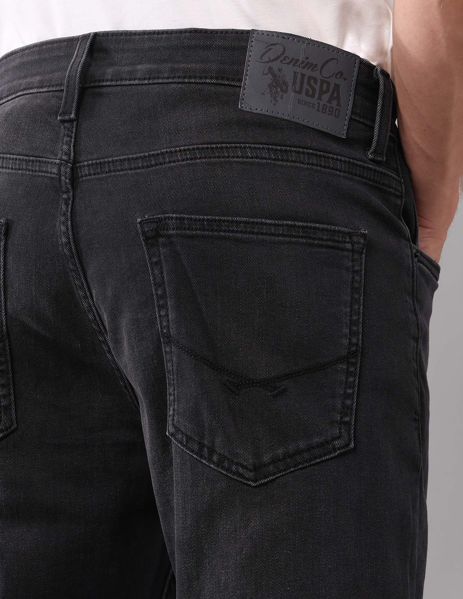 Cole Comfort Cropped Fit Black Jeans - Image 8