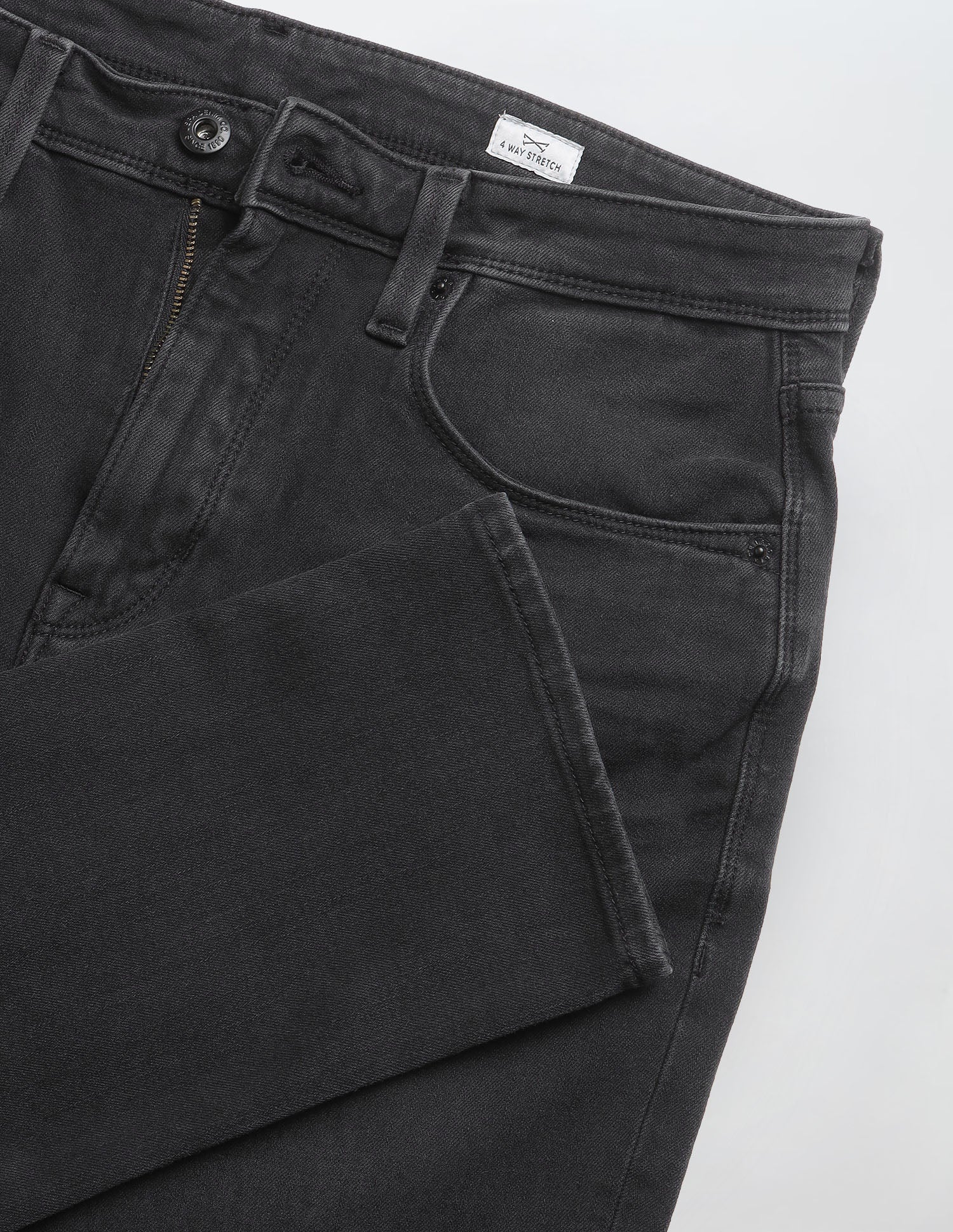 Cole Comfort Cropped Fit Black Jeans - Image 2
