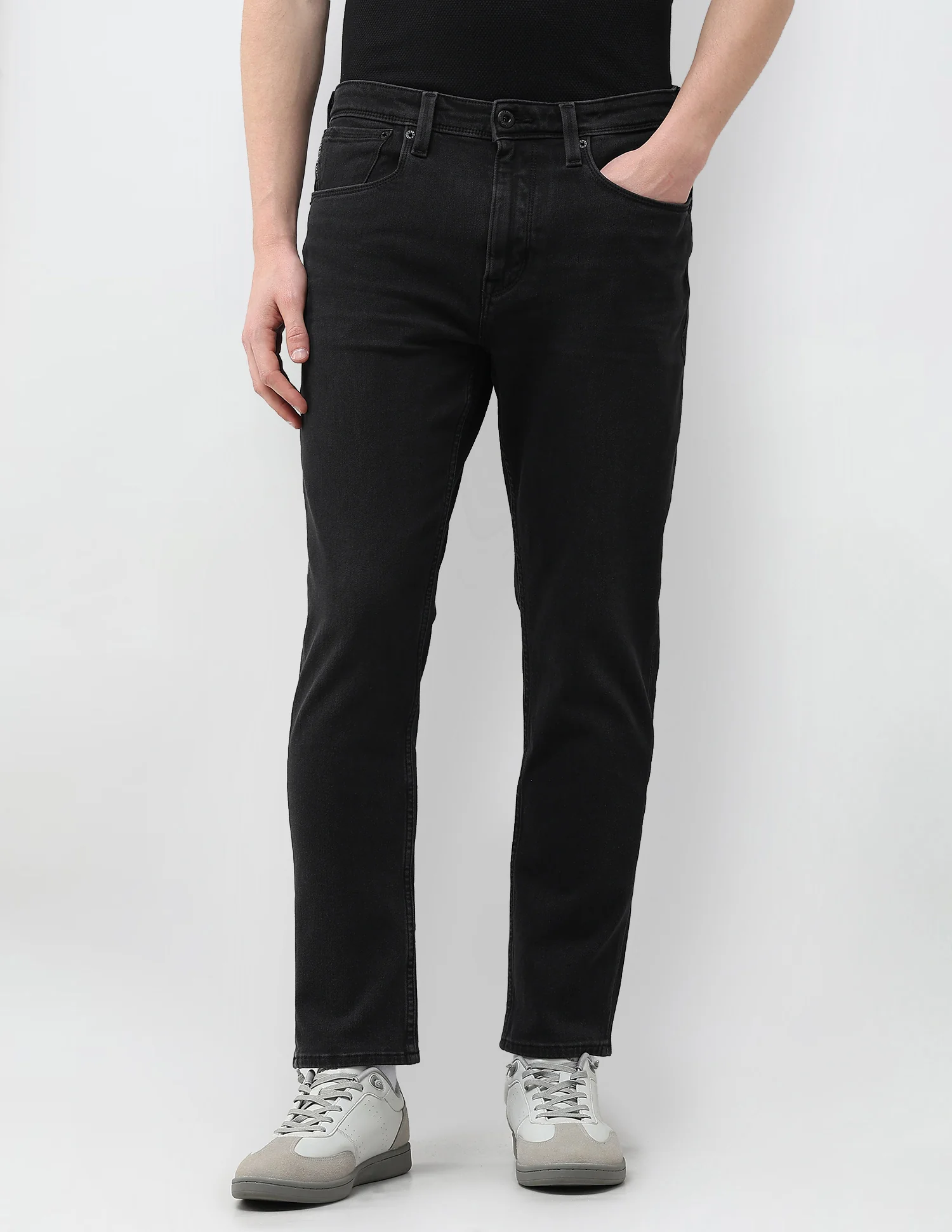 Cole Comfort Cropped Fit Black Jeans - Image 6