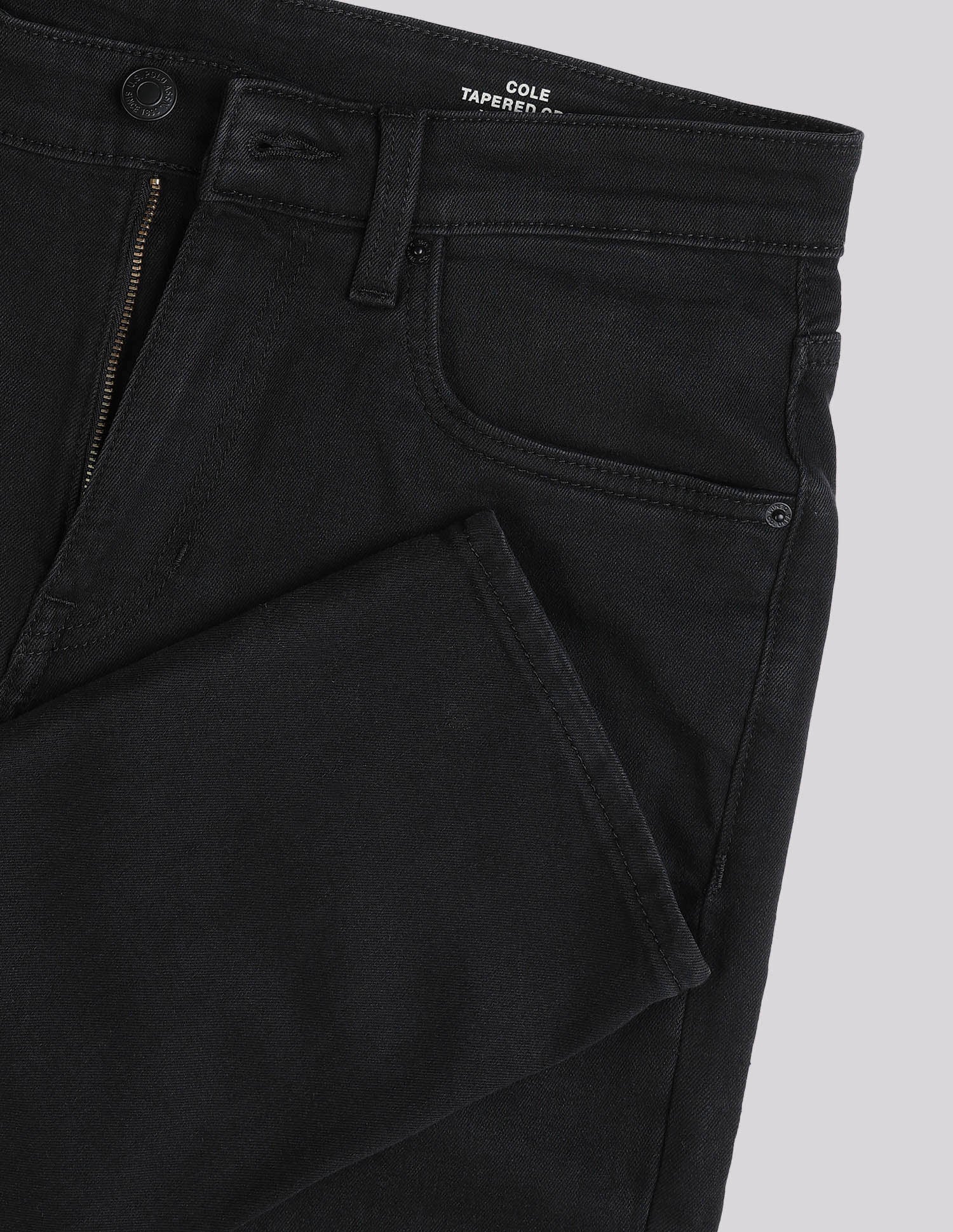 Cole Comfort Cropped Fit Black Jeans - Image 2