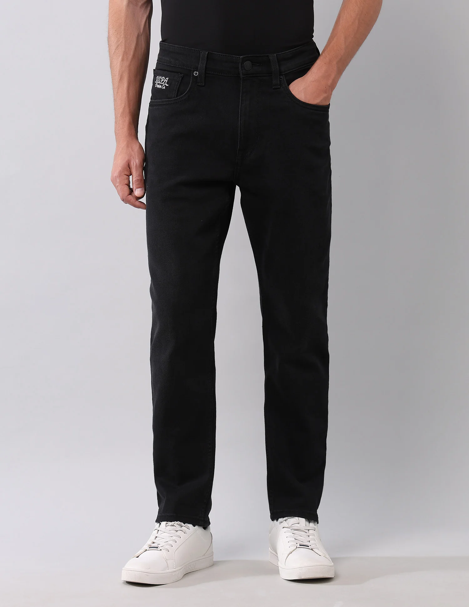 Cole Comfort Cropped Fit Black Jeans - Image 6