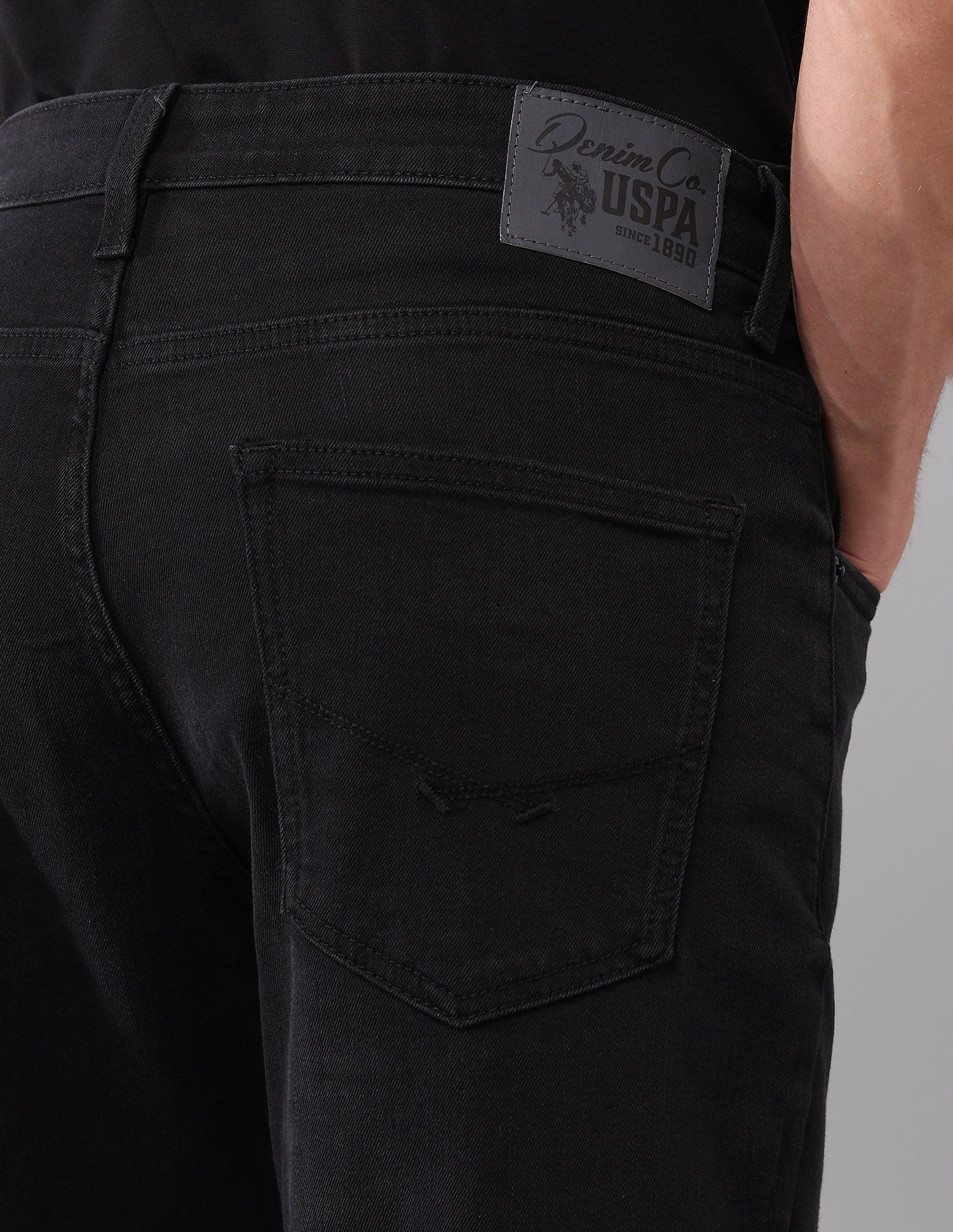 Cole Comfort Cropped Fit Black Jeans - Image 8