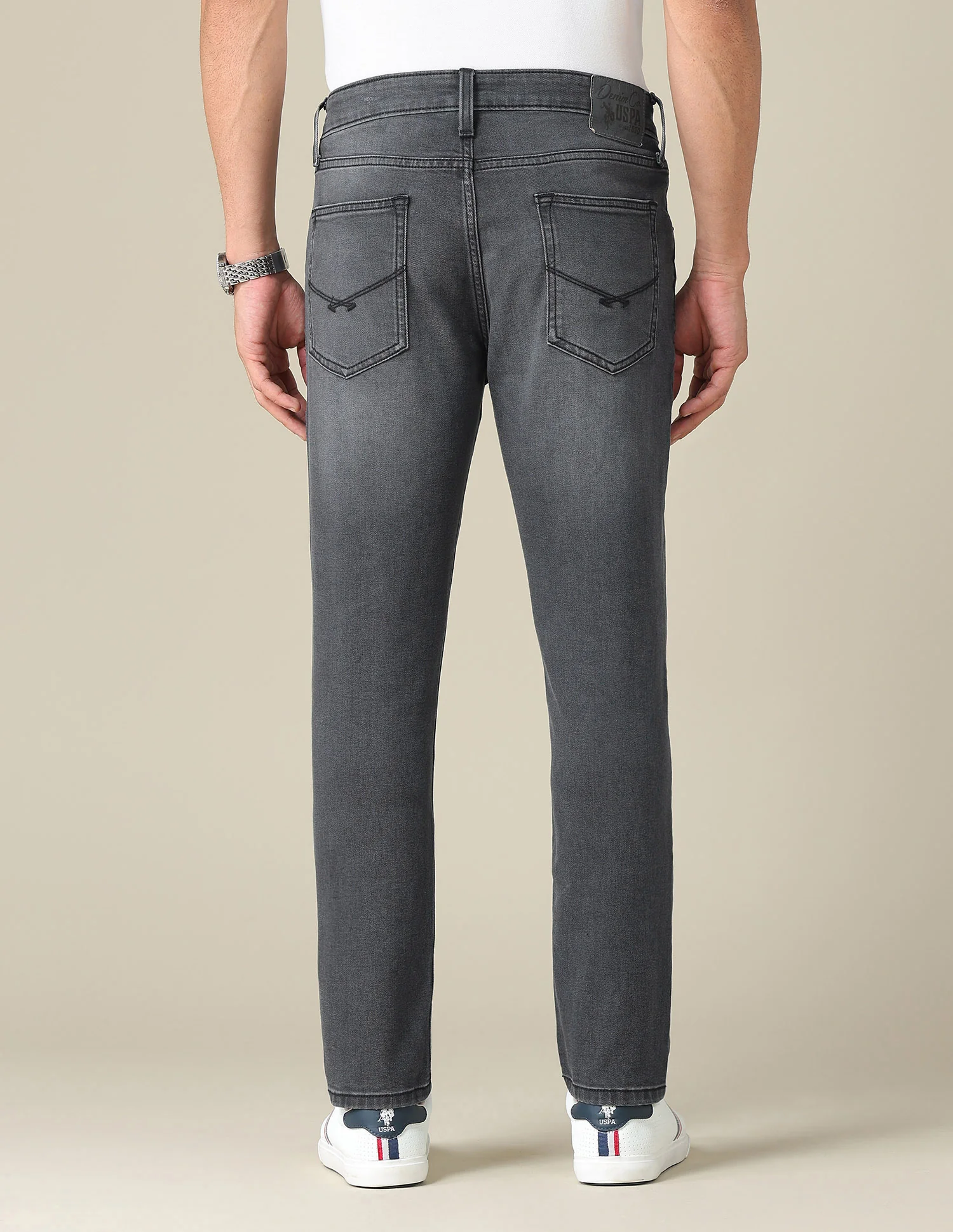 Cole Comfort Cropped Fit Black Jeans - Image 5