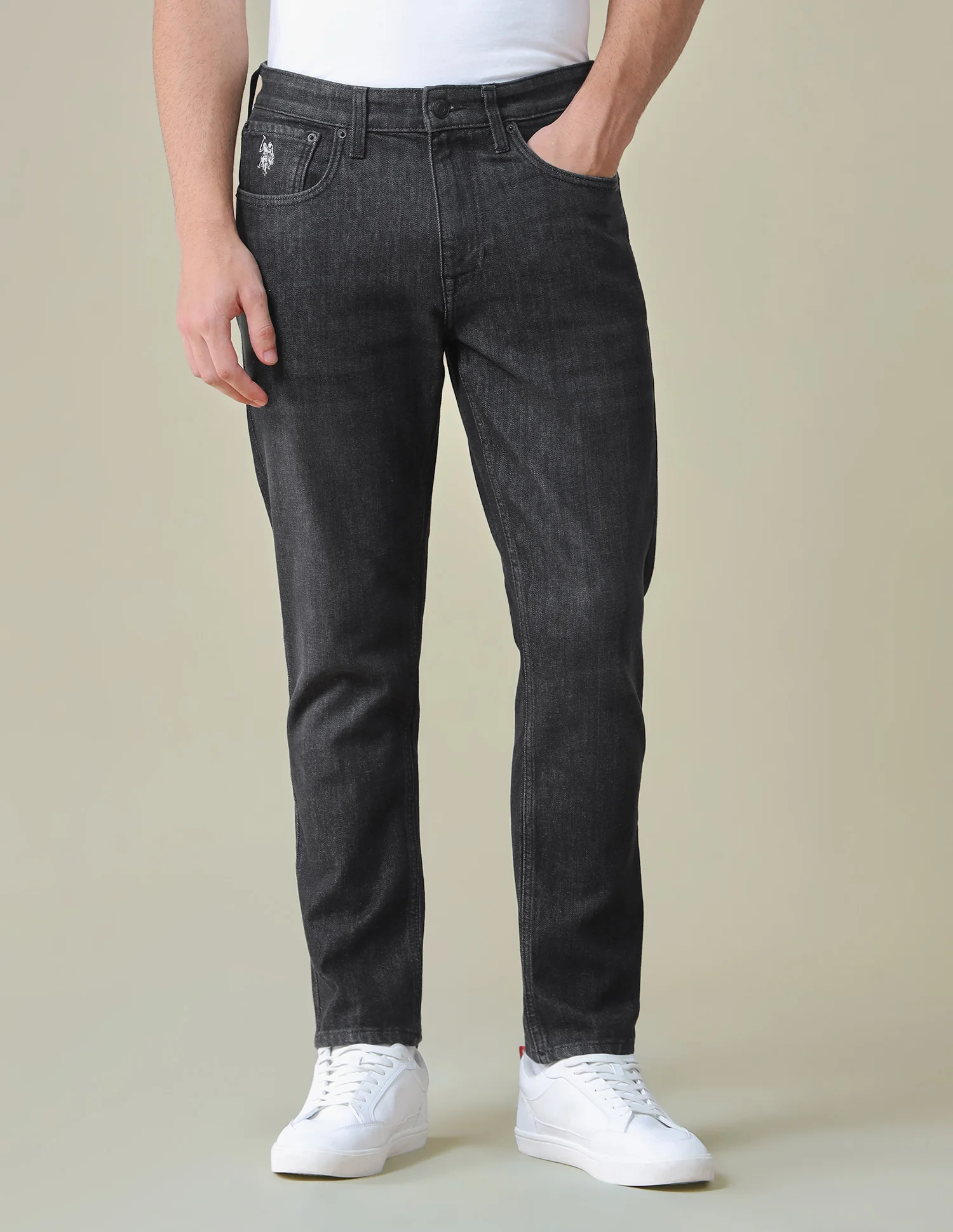Cole Comfort Cropped Fit Black Jeans - Image 6