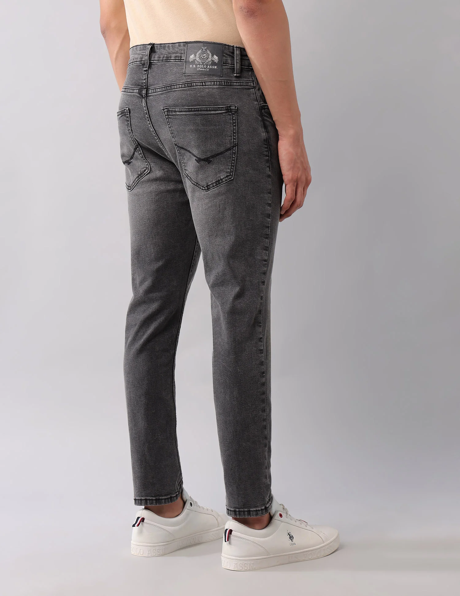 Cole Comfort Cropped Fit Black Jeans - Image 5