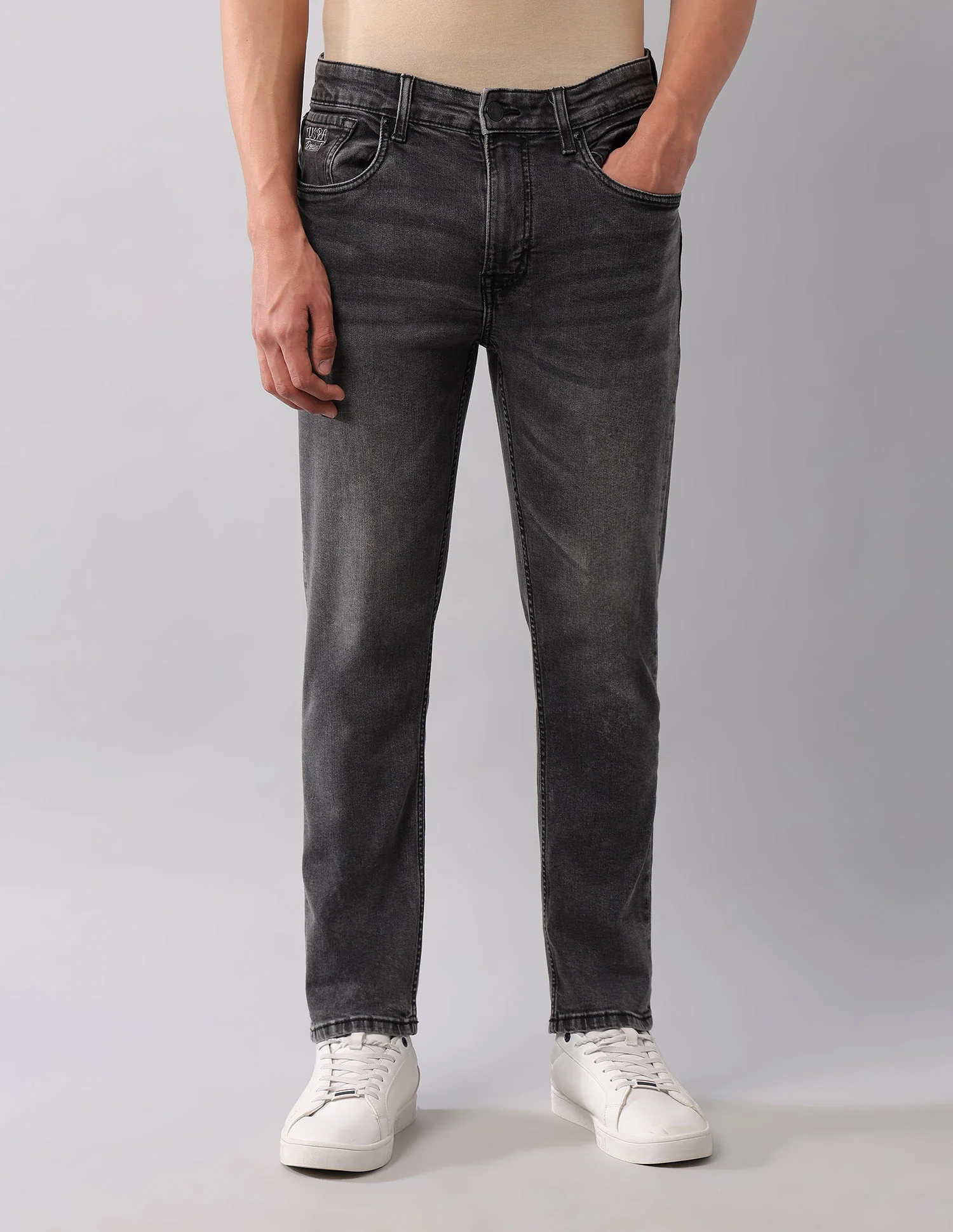 Cole Comfort Cropped Fit Black Jeans - Image 6