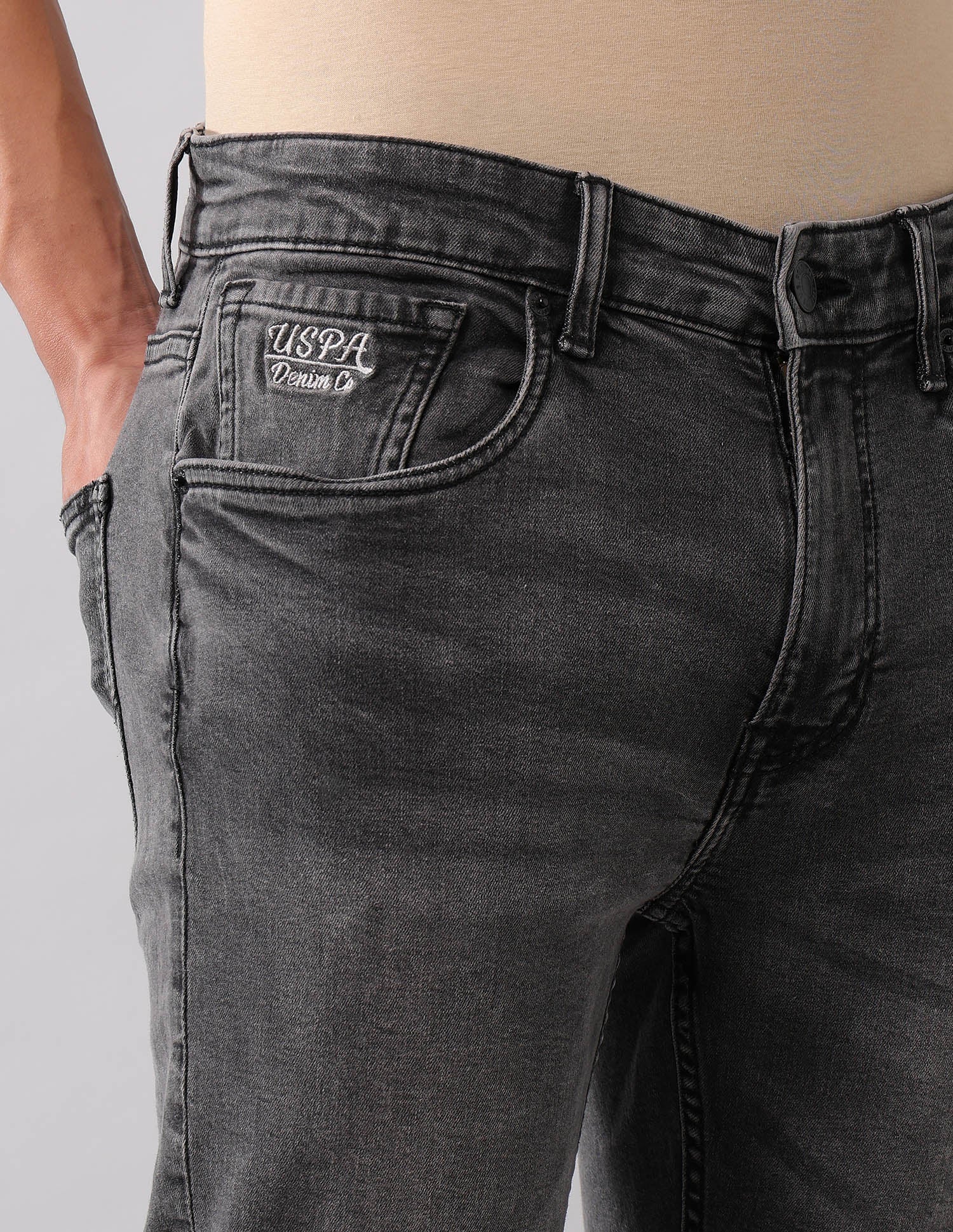 Cole Comfort Cropped Fit Black Jeans - Image 7