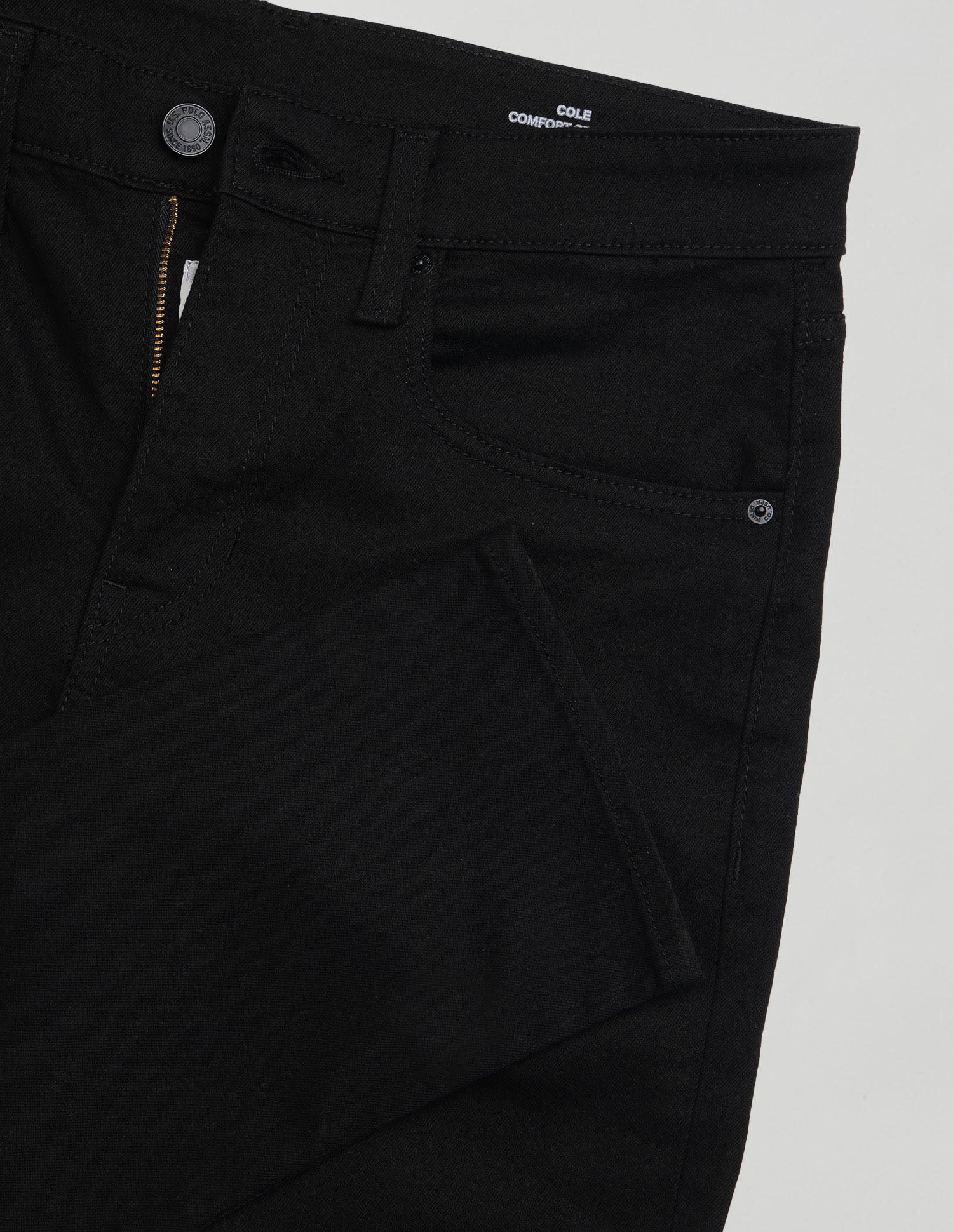 Cole Comfort Cropped Fit Black Jeans - Image 2