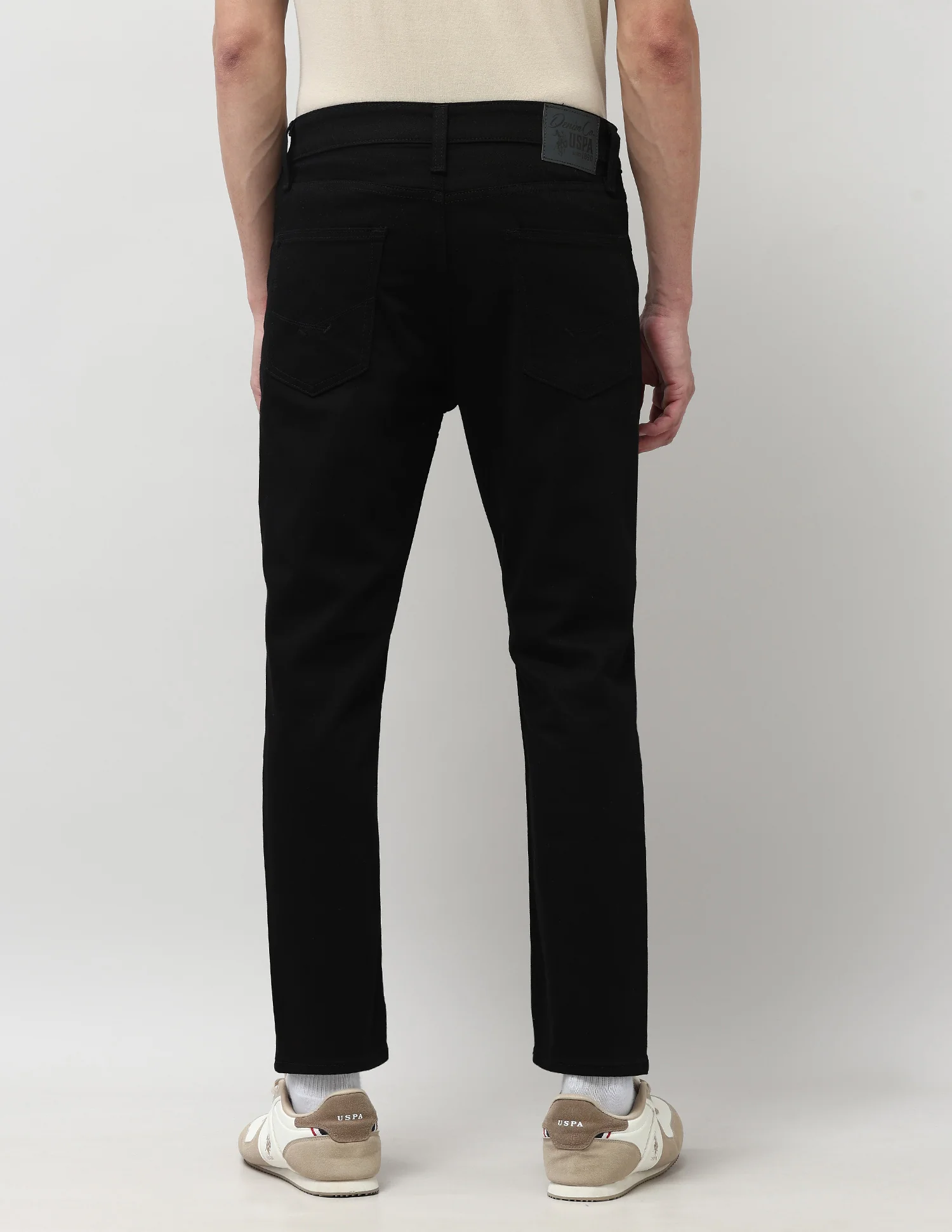 Cole Comfort Cropped Fit Black Jeans - Image 5