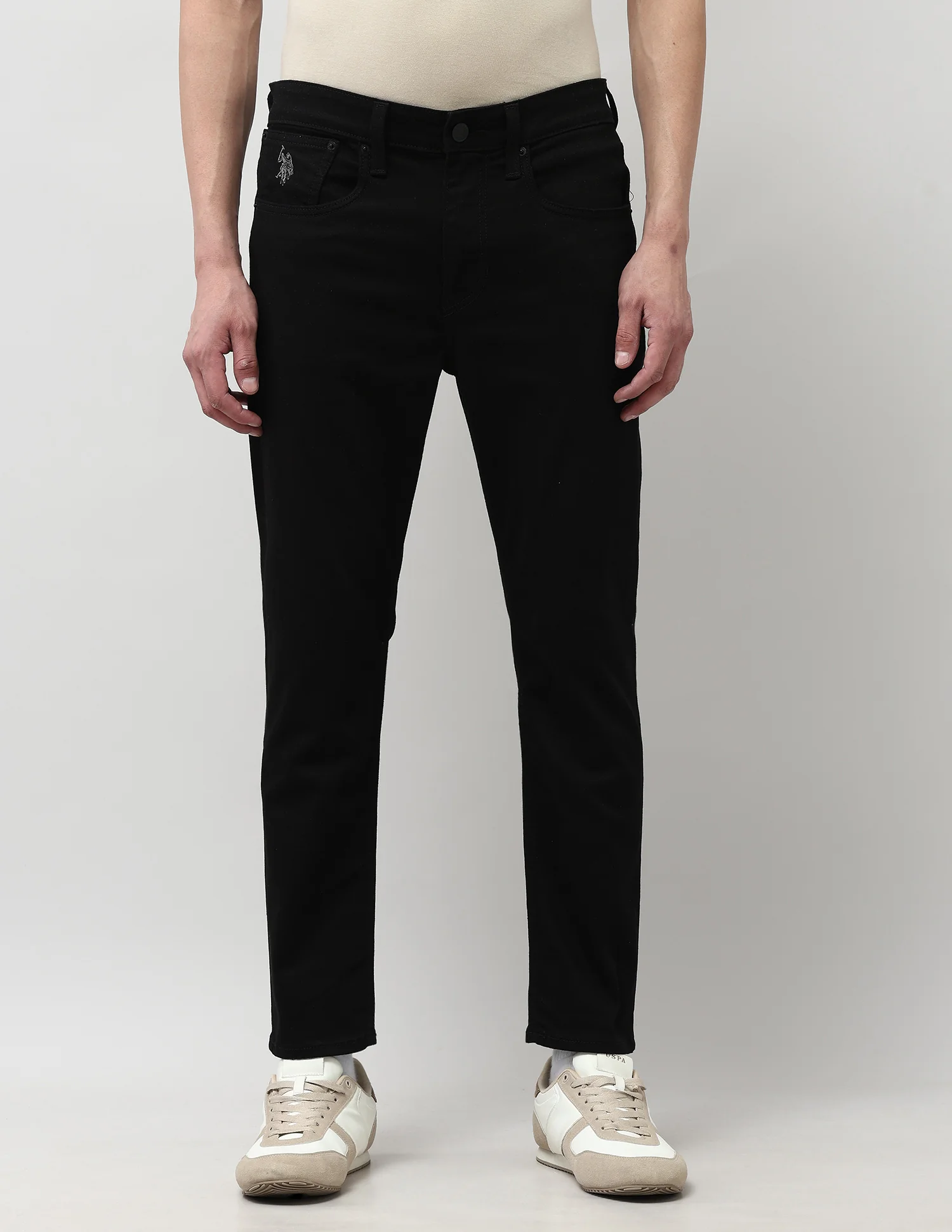 Cole Comfort Cropped Fit Black Jeans - Image 6