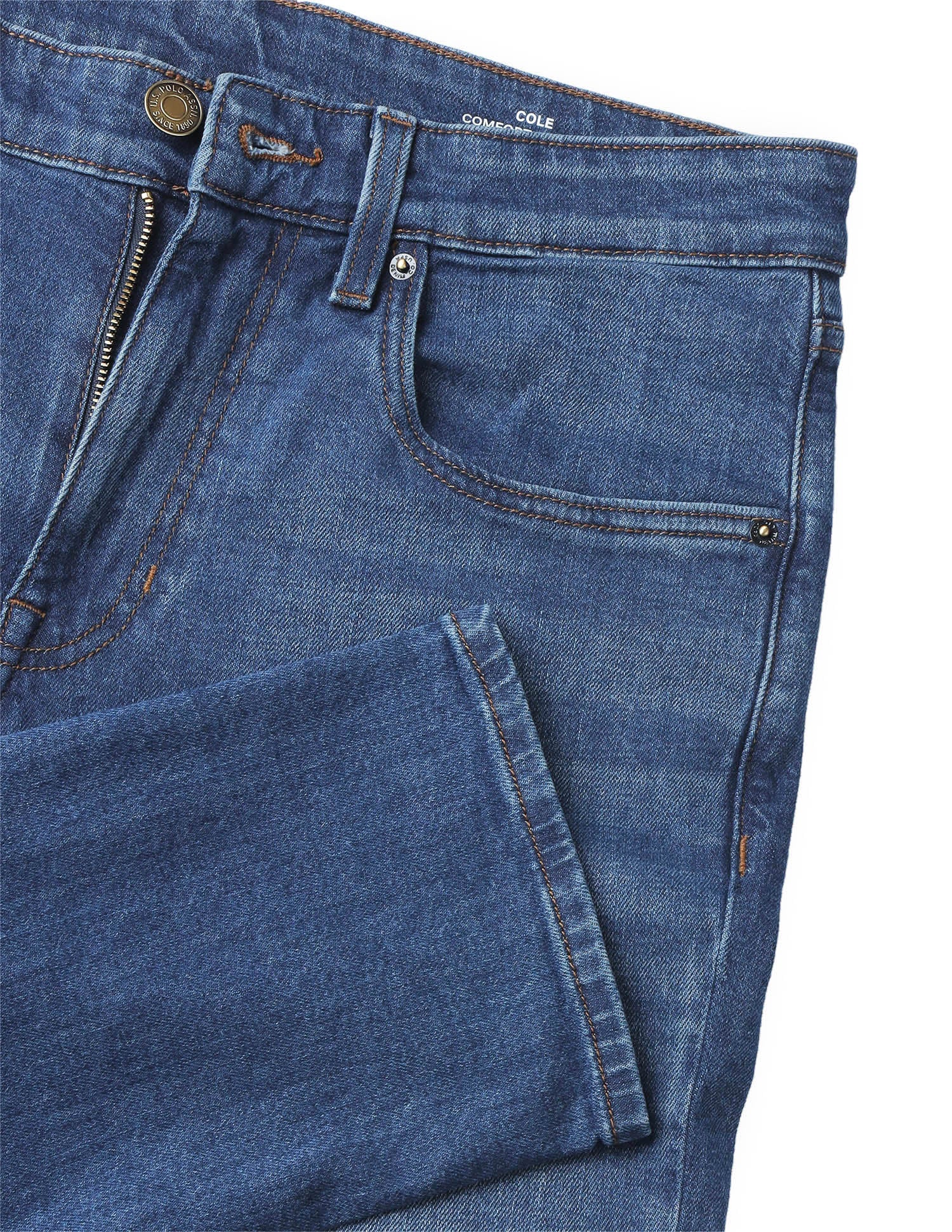 Cole Comfort Cropped Fit Blue Jeans - Image 2