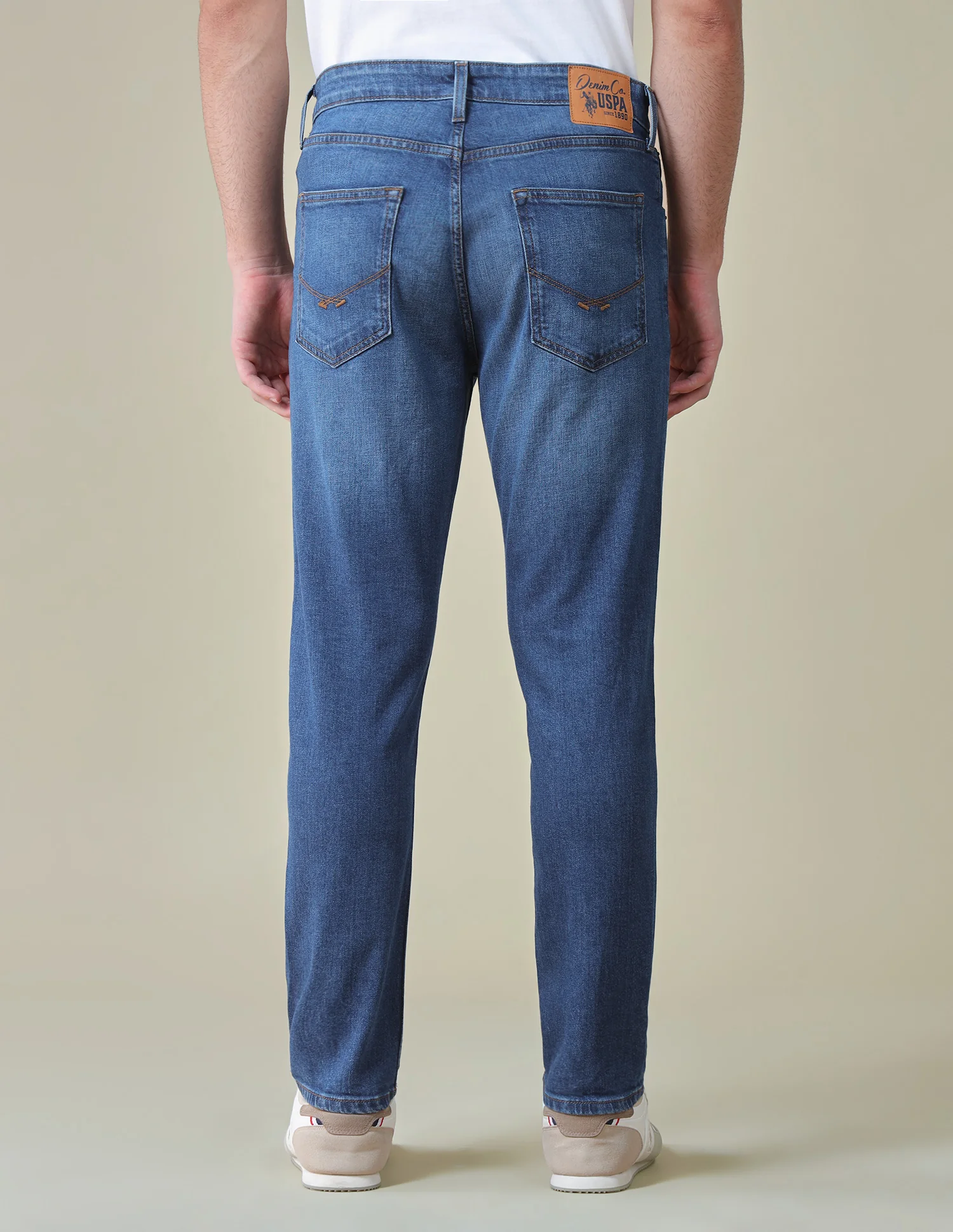 Cole Comfort Cropped Fit Blue Jeans - Image 5