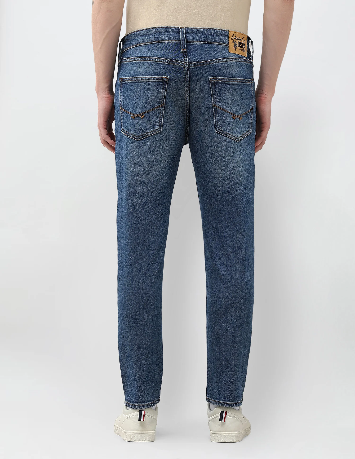 Cole Comfort Cropped Fit Blue Jeans - Image 5