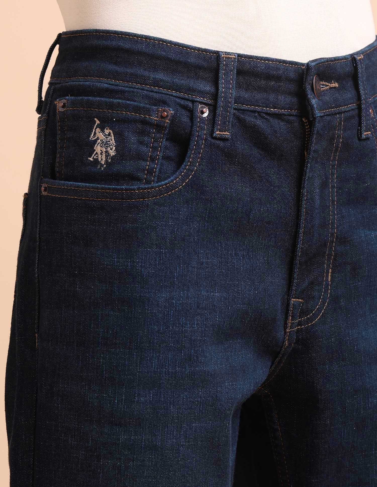 Cole Comfort Cropped Fit Blue Jeans - Image 7