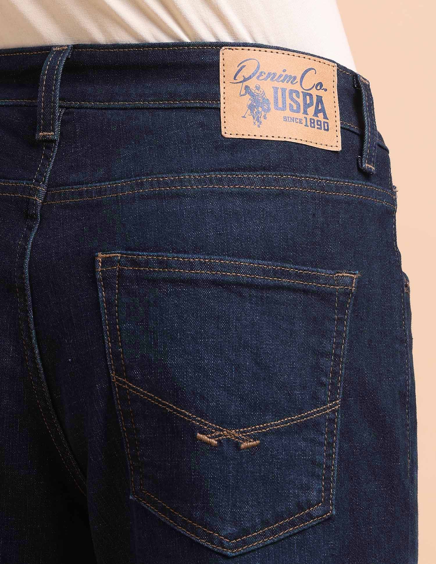 Cole Comfort Cropped Fit Blue Jeans - Image 8