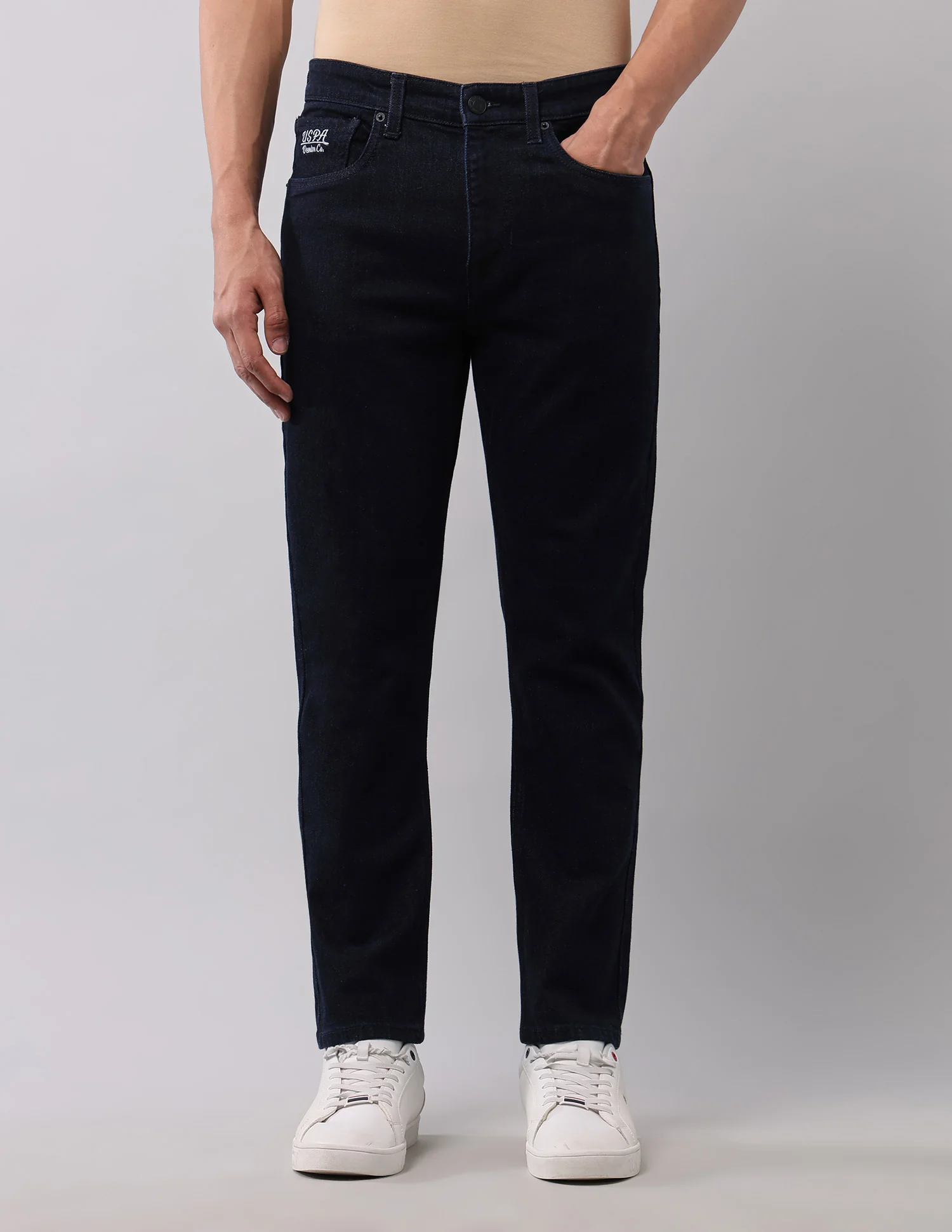 Cole Comfort Cropped Fit Blue Jeans - Image 6