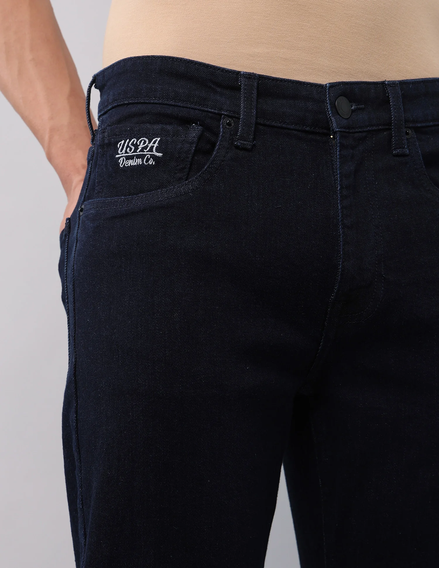 Cole Comfort Cropped Fit Blue Jeans - Image 7