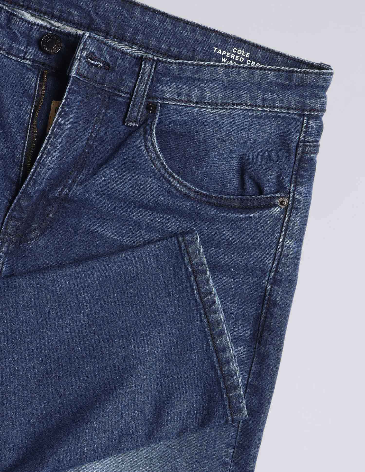 Cole Comfort Cropped Fit Blue Jeans - Image 2