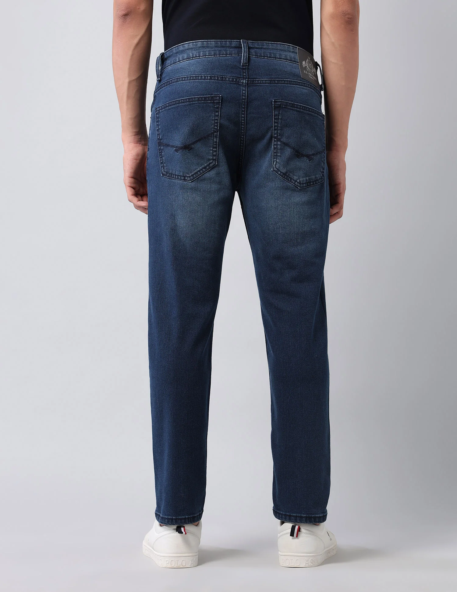 Cole Comfort Cropped Fit Blue Jeans - Image 5