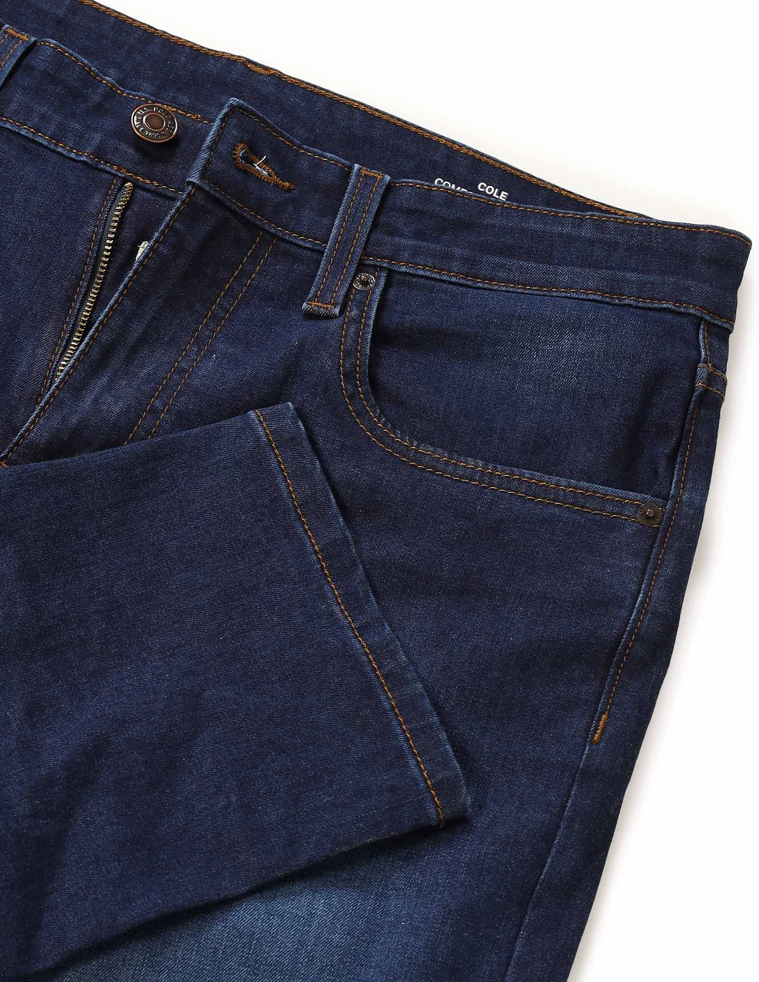 Cole Comfort Cropped Fit Blue Jeans - Image 2