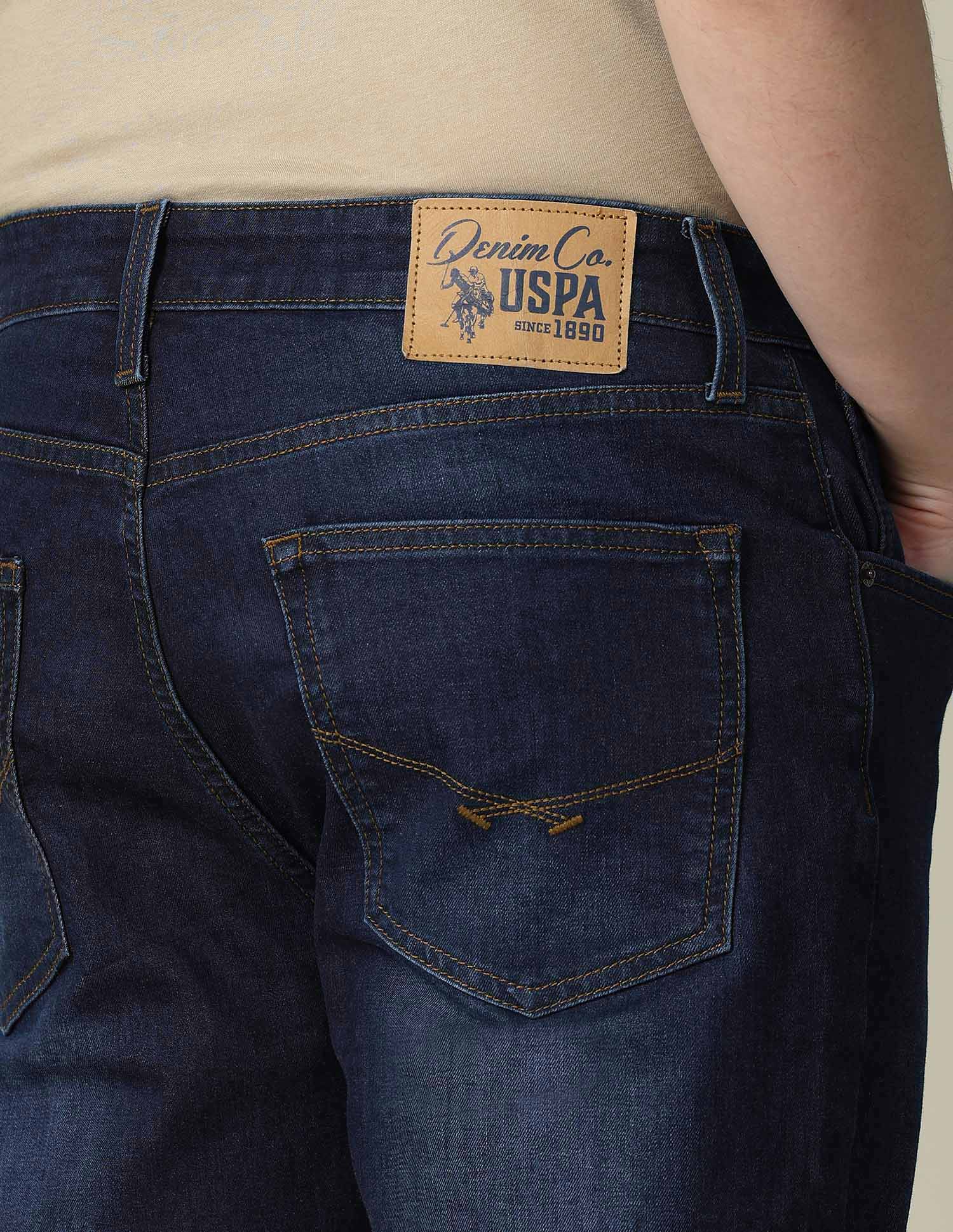 Cole Comfort Cropped Fit Blue Jeans - Image 8