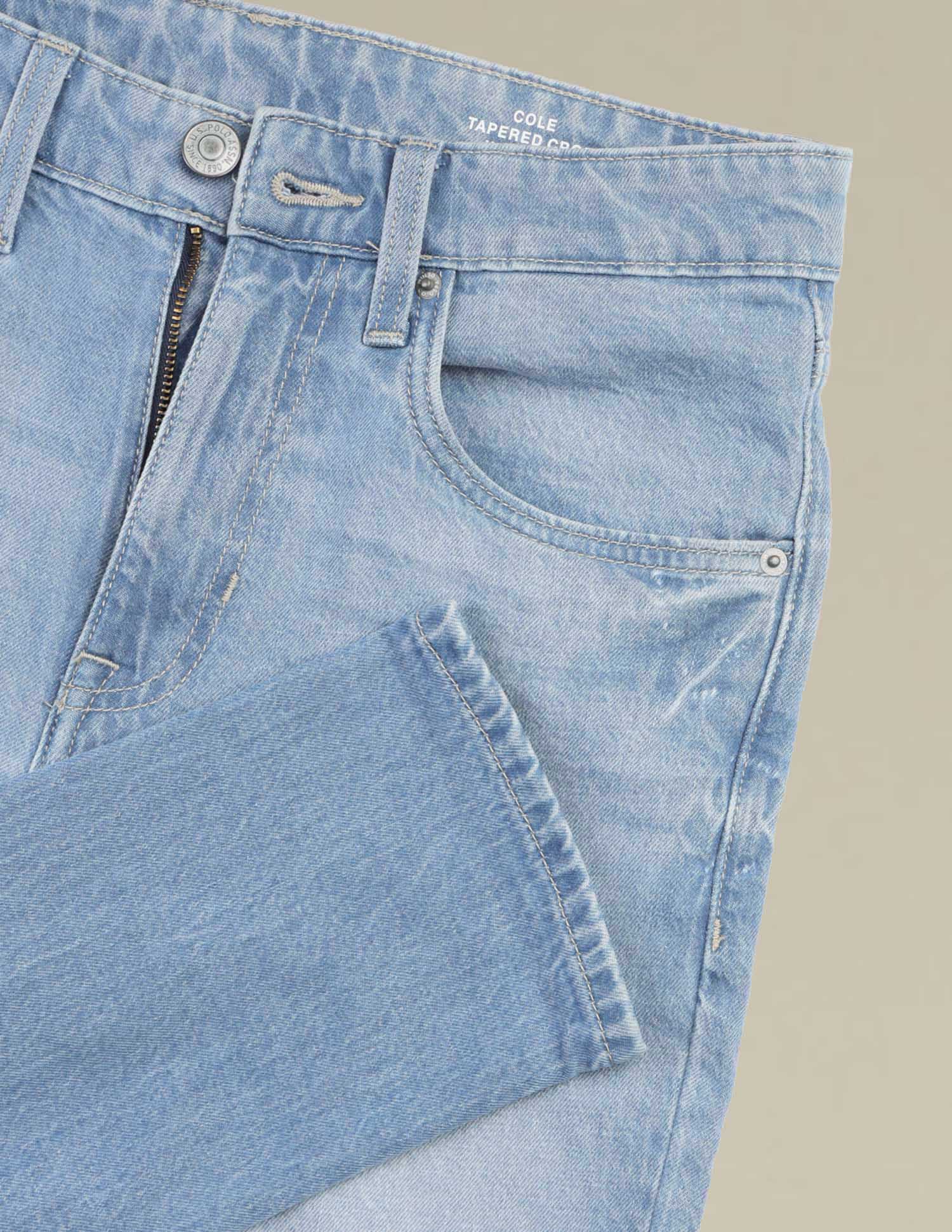 Cole Comfort Cropped Fit Blue Jeans - Image 2
