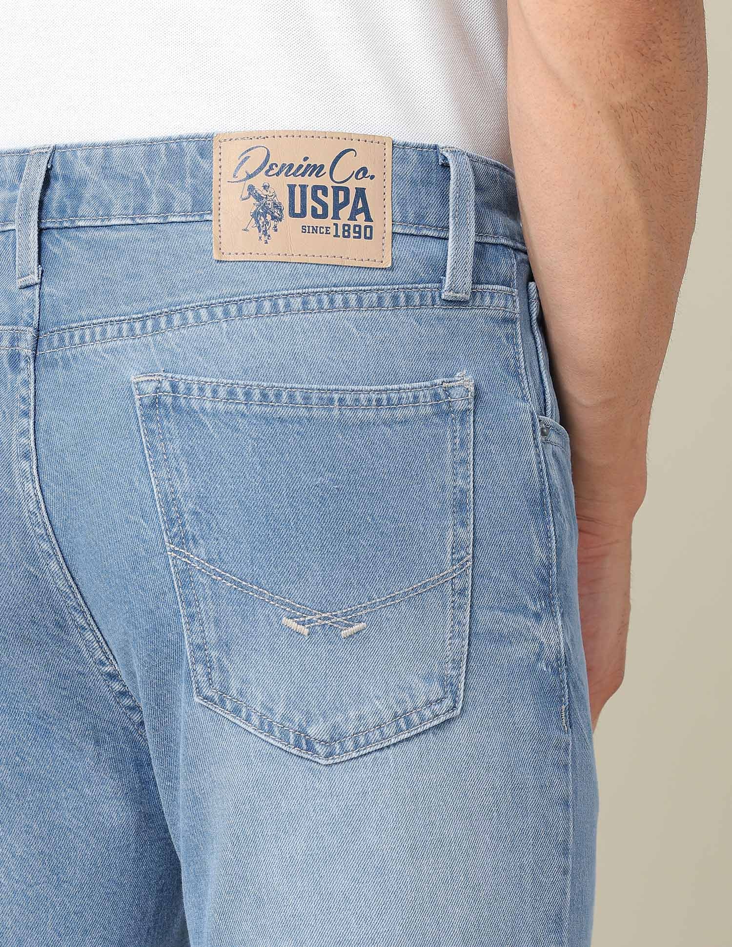Cole Comfort Cropped Fit Blue Jeans - Image 8