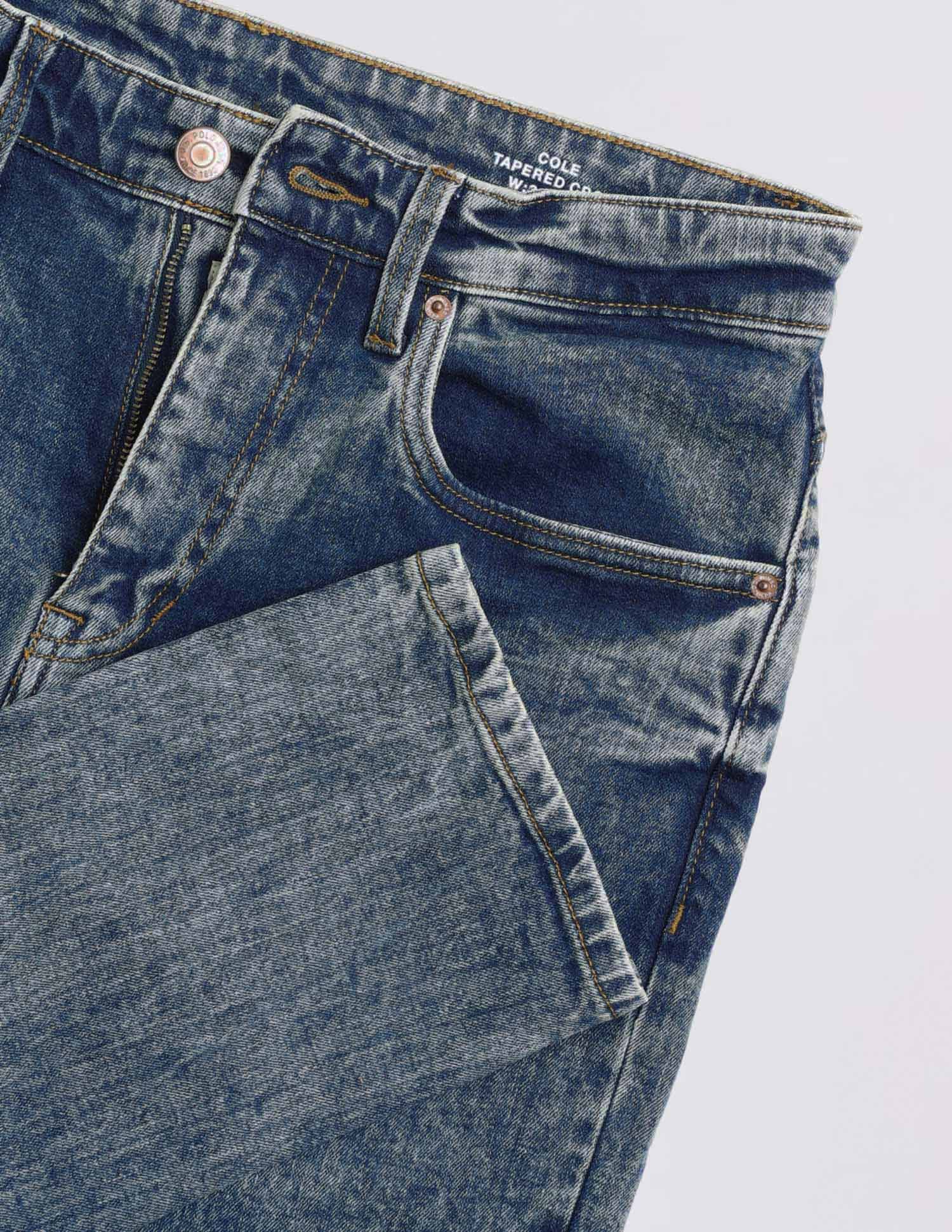 Cole Comfort Cropped Fit Blue Jeans - Image 2