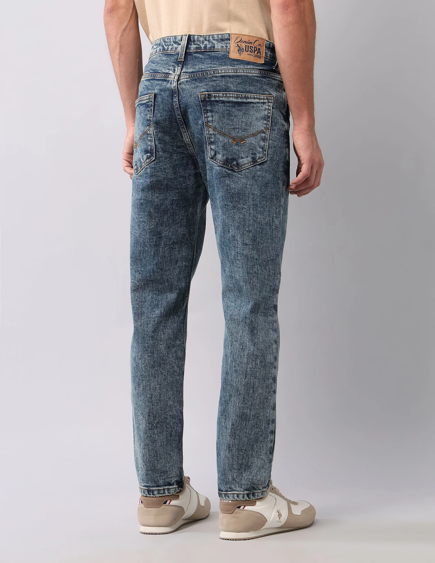 Cole Comfort Cropped Fit Blue Jeans - Image 5