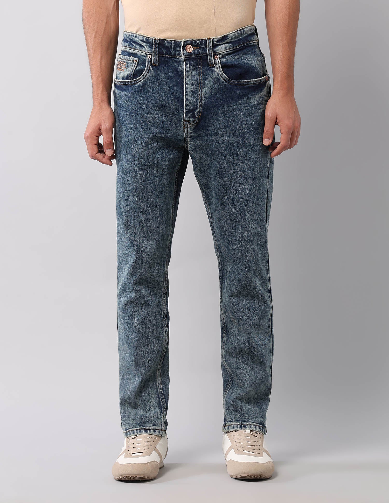 Cole Comfort Cropped Fit Blue Jeans - Image 6