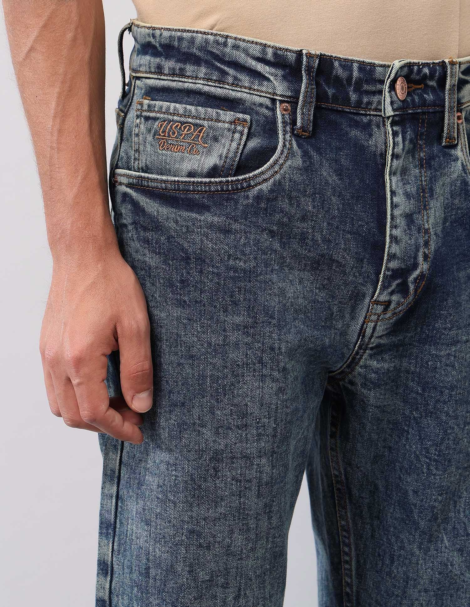 Cole Comfort Cropped Fit Blue Jeans - Image 7