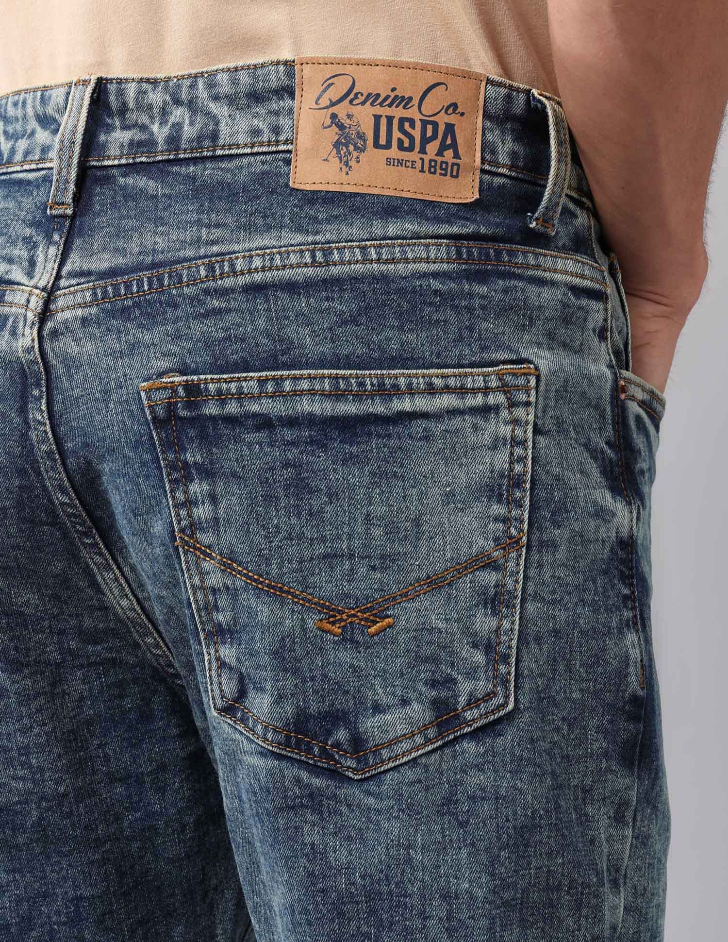 Cole Comfort Cropped Fit Blue Jeans - Image 8